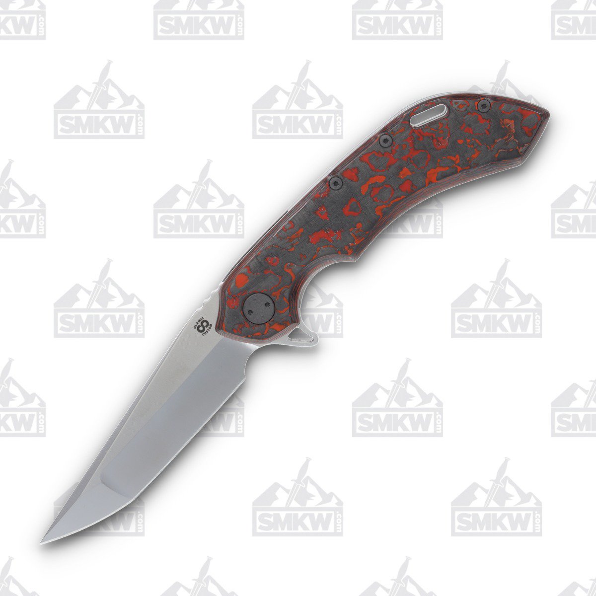 Olamic Wayfarer 247 Folding Knife T-038Q Companto White Storm Fat Carbon (Light Blast) T038Q View 1