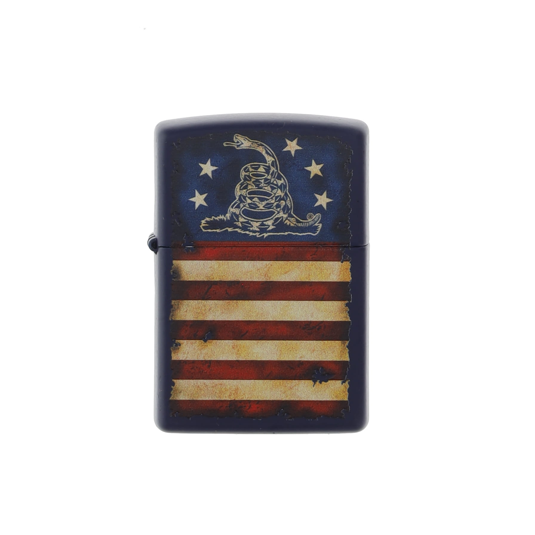 Zippo Don't Tread on Me Flag Navy Matte Lighter ZP48554 View 1