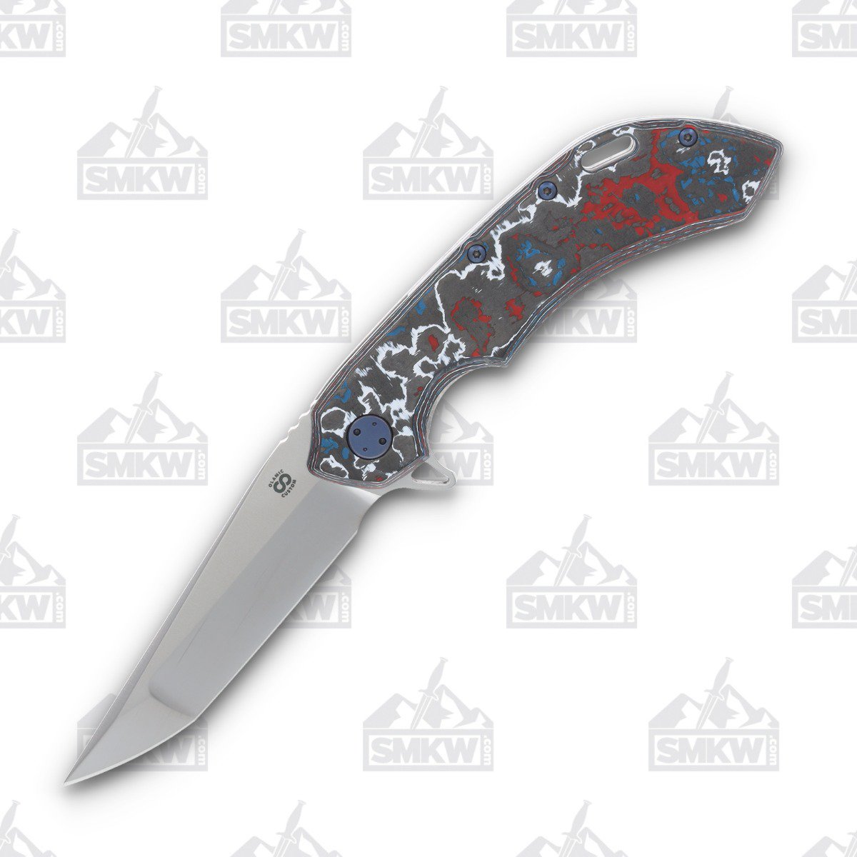 Olamic Wayfarer 247 Folding Knife T-066Q Companto Nebula Fat Carbon (Frosty) T066Q View 1