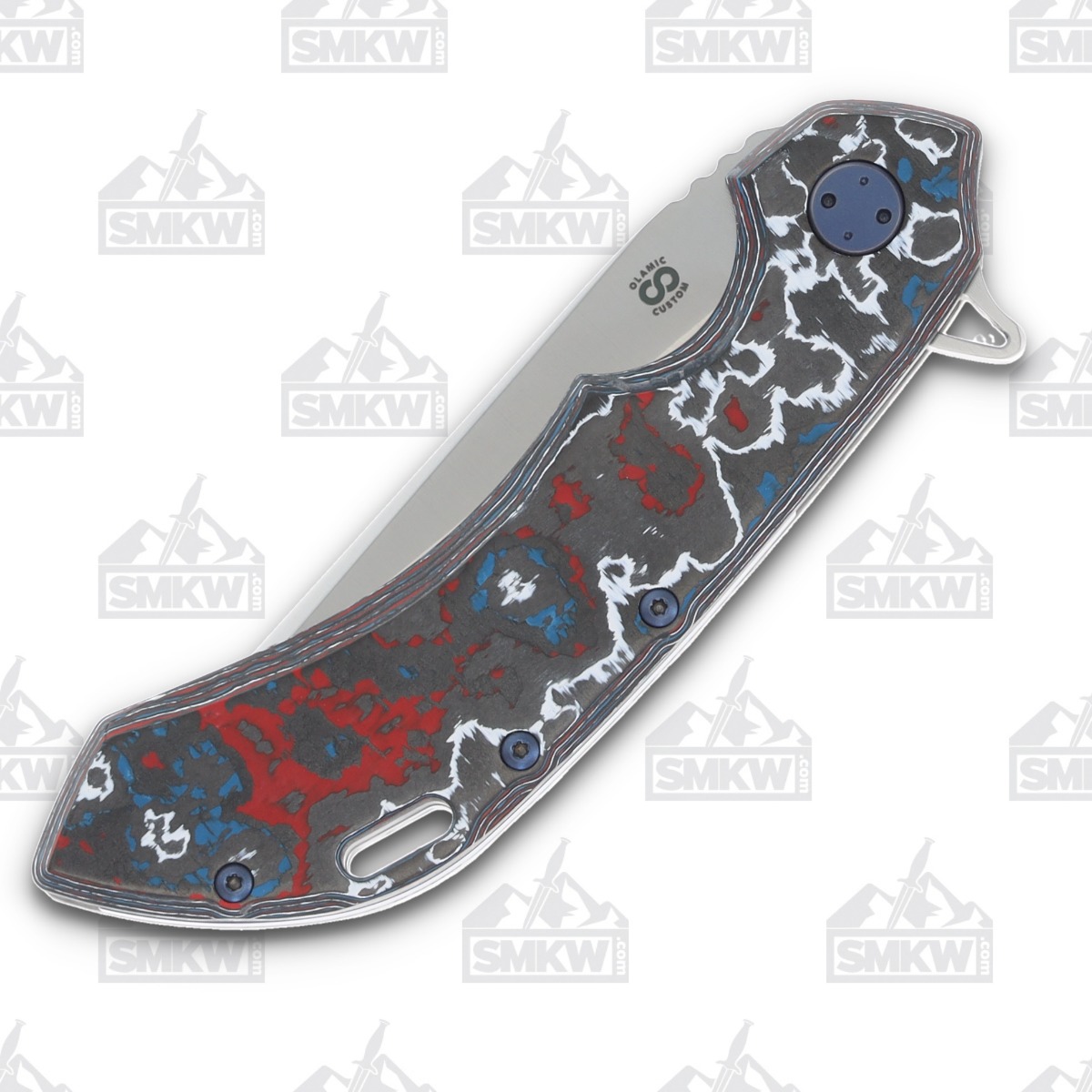 Olamic Wayfarer 247 Folding Knife T-066Q Companto Nebula Fat Carbon (Frosty) T066Q View 5