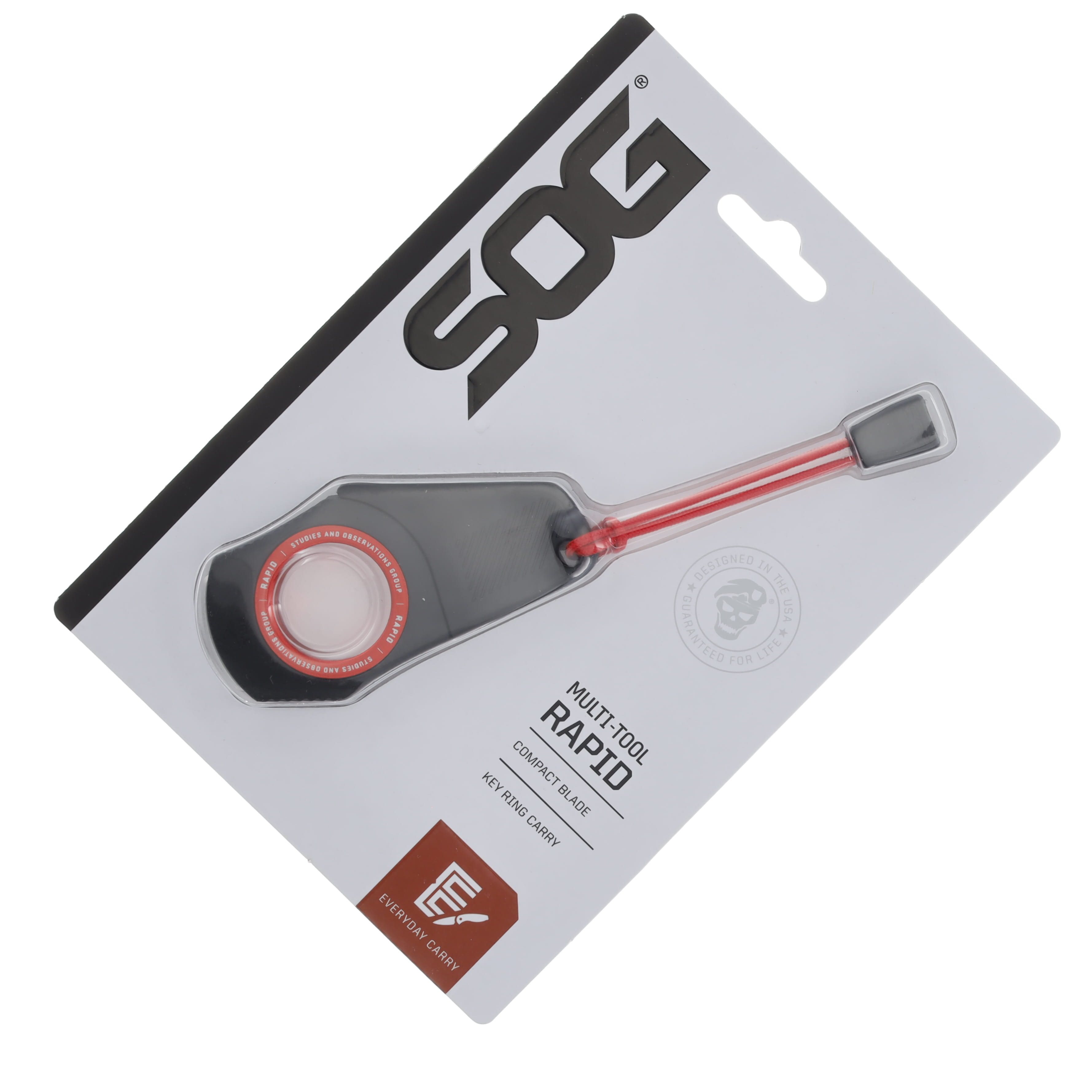 SOG Knives Rapid Edge Fixed Blade Black-Red Emergency Tool SOG-18-30-04-43 View 1