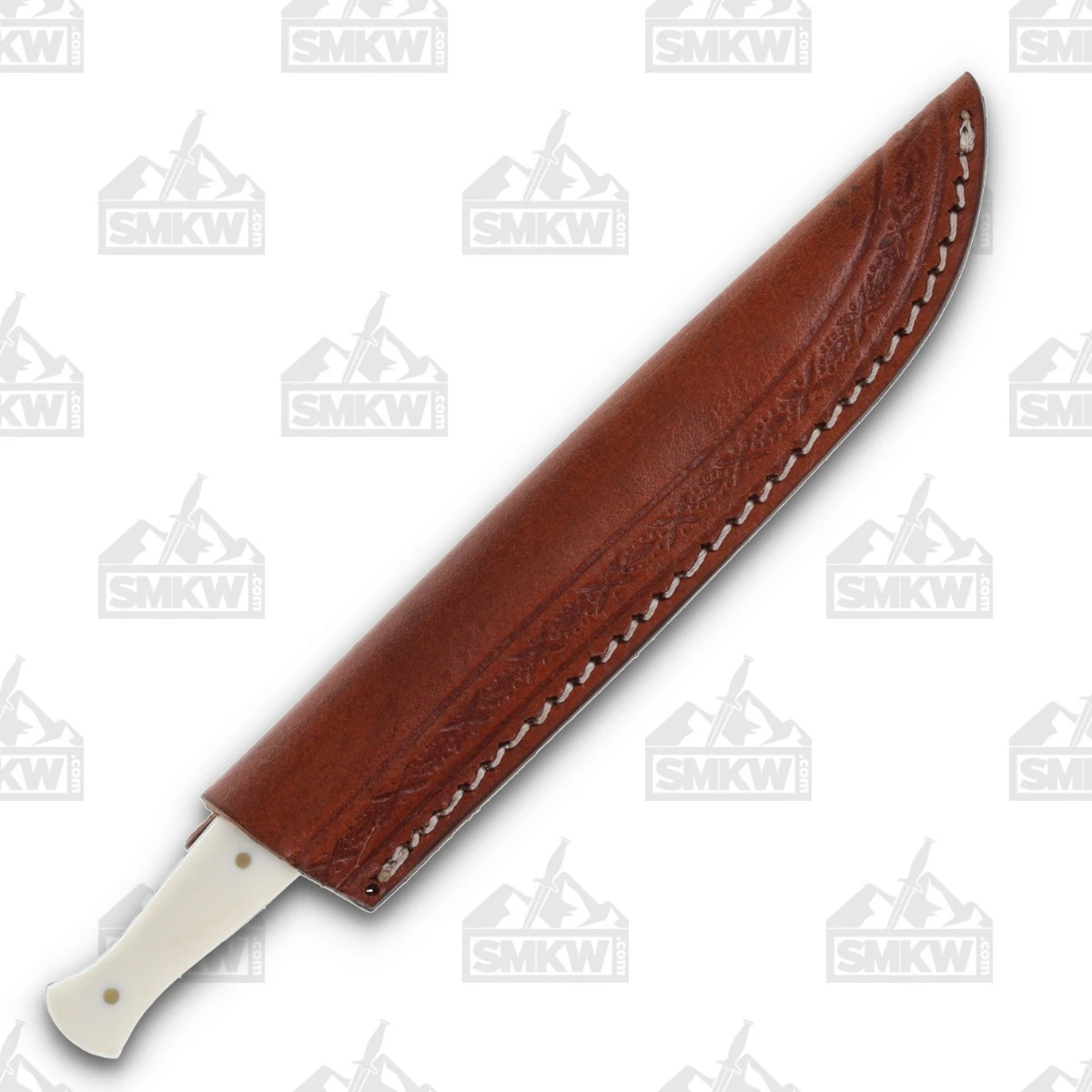 Szco Slim Filework Fixed Blade Dagger Satin/White Smooth Bone DH8037BO View 6