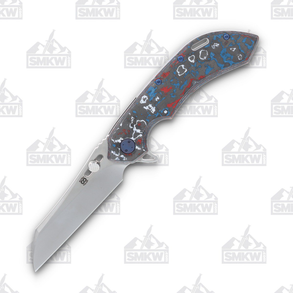 Olamic Wayfarer 247 Folding Knife T-066W Nebula FatCarbon/Kinetic Mist T066W View 1
