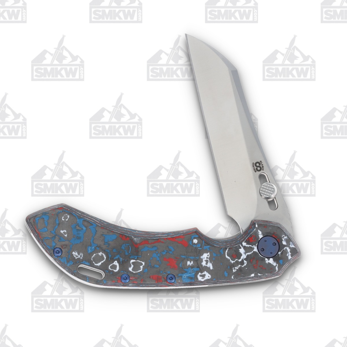 Olamic Wayfarer 247 Folding Knife T-066W Nebula FatCarbon/Kinetic Mist T066W View 3