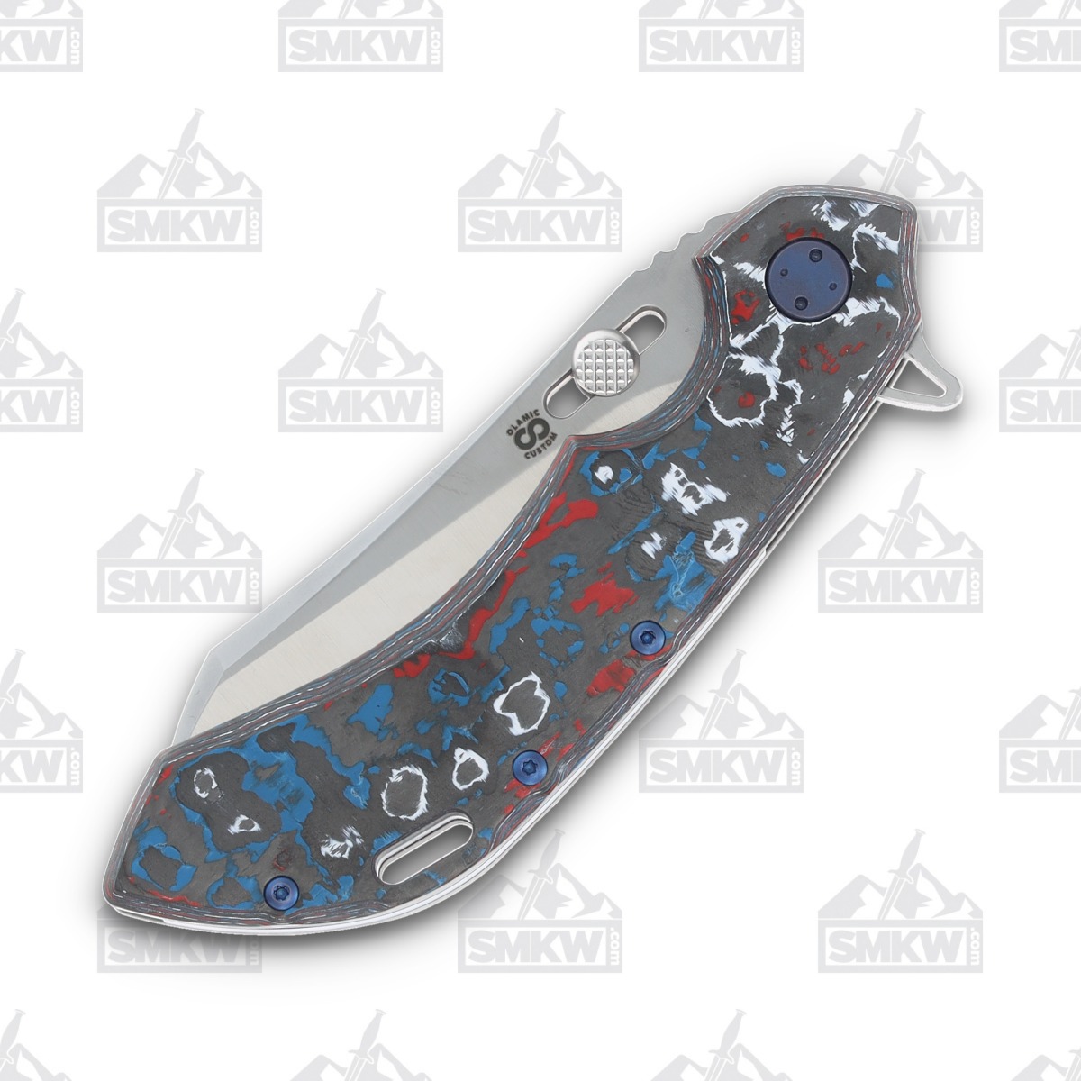 Olamic Wayfarer 247 Folding Knife T-066W Nebula FatCarbon/Kinetic Mist T066W View 4