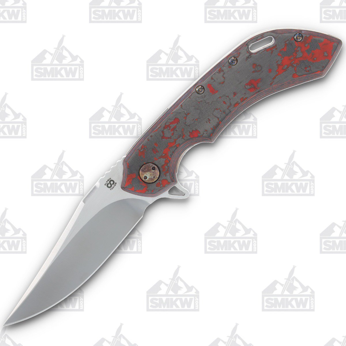 Olamic Wayfarer 247 Folding Knife T-075B Lava Flow FatCarbon/Neontropic T075B View 1