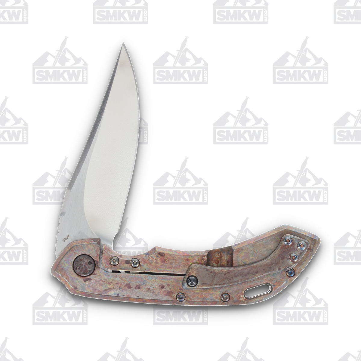 Olamic Wayfarer 247 Folding Knife T-075B Lava Flow FatCarbon/Neontropic T075B View 4
