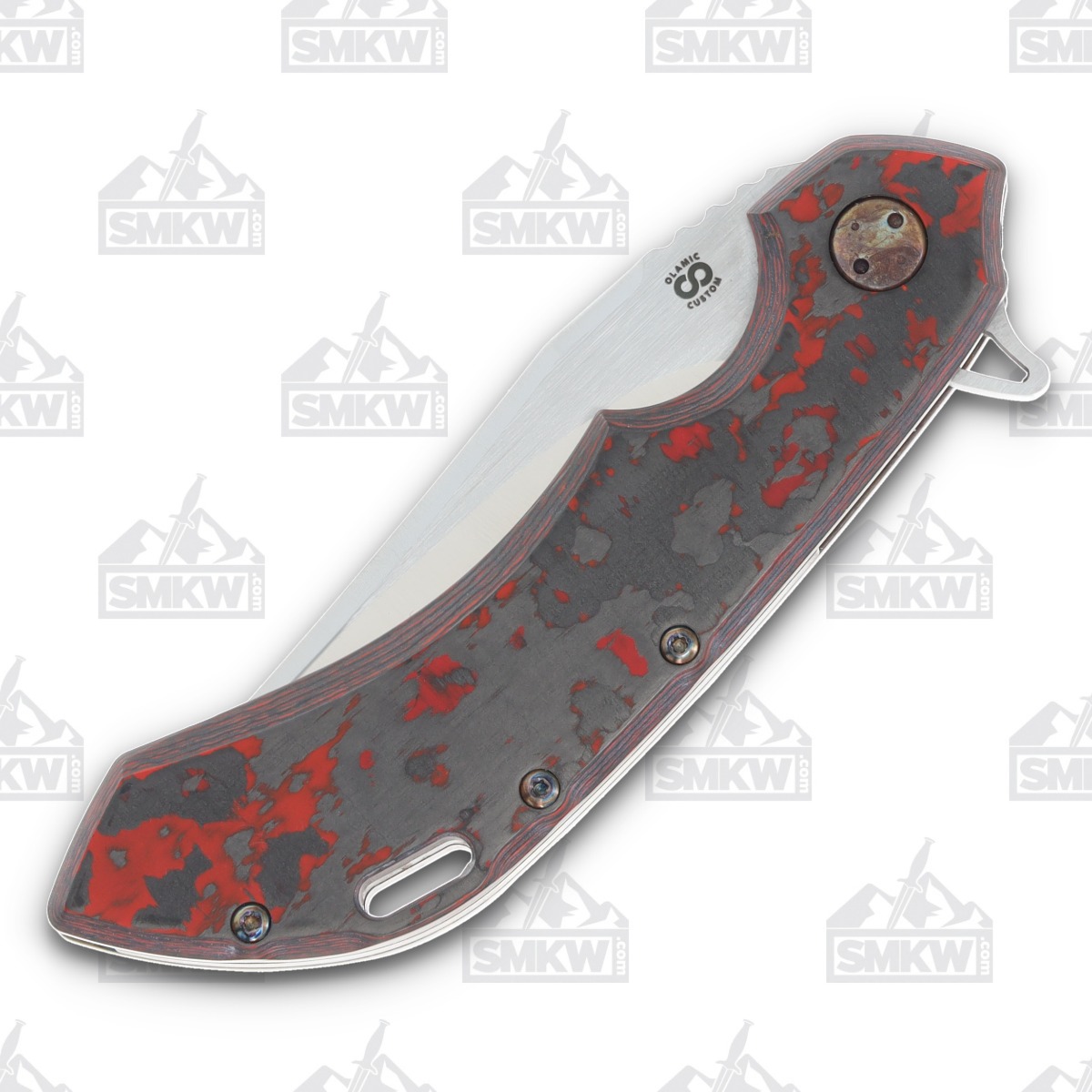 Olamic Wayfarer 247 Folding Knife T-075B Lava Flow FatCarbon/Neontropic T075B View 6