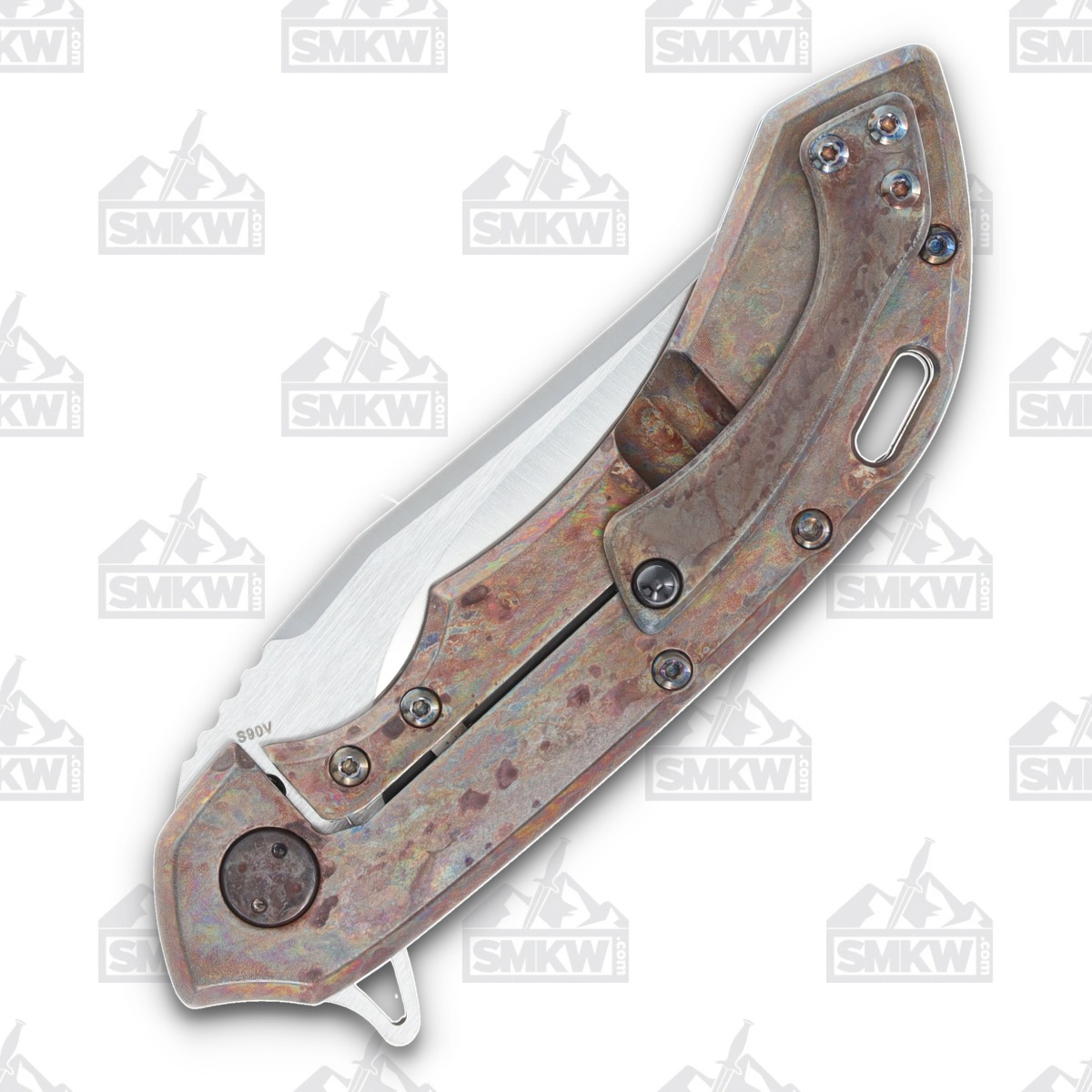 Olamic Wayfarer 247 Folding Knife T-075B Lava Flow FatCarbon/Neontropic T075B View 5