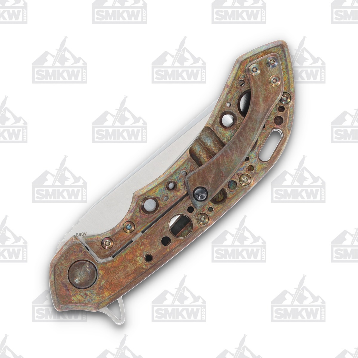 Olamic Wayfarer 247 Folding Knife T-033Q Companto Green Dark Matter Fat Carbon (Neontropic) T033Q View 6