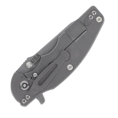 Hinderer Jurassic Translucent Green 3.37in Plain Working Slicer View 3