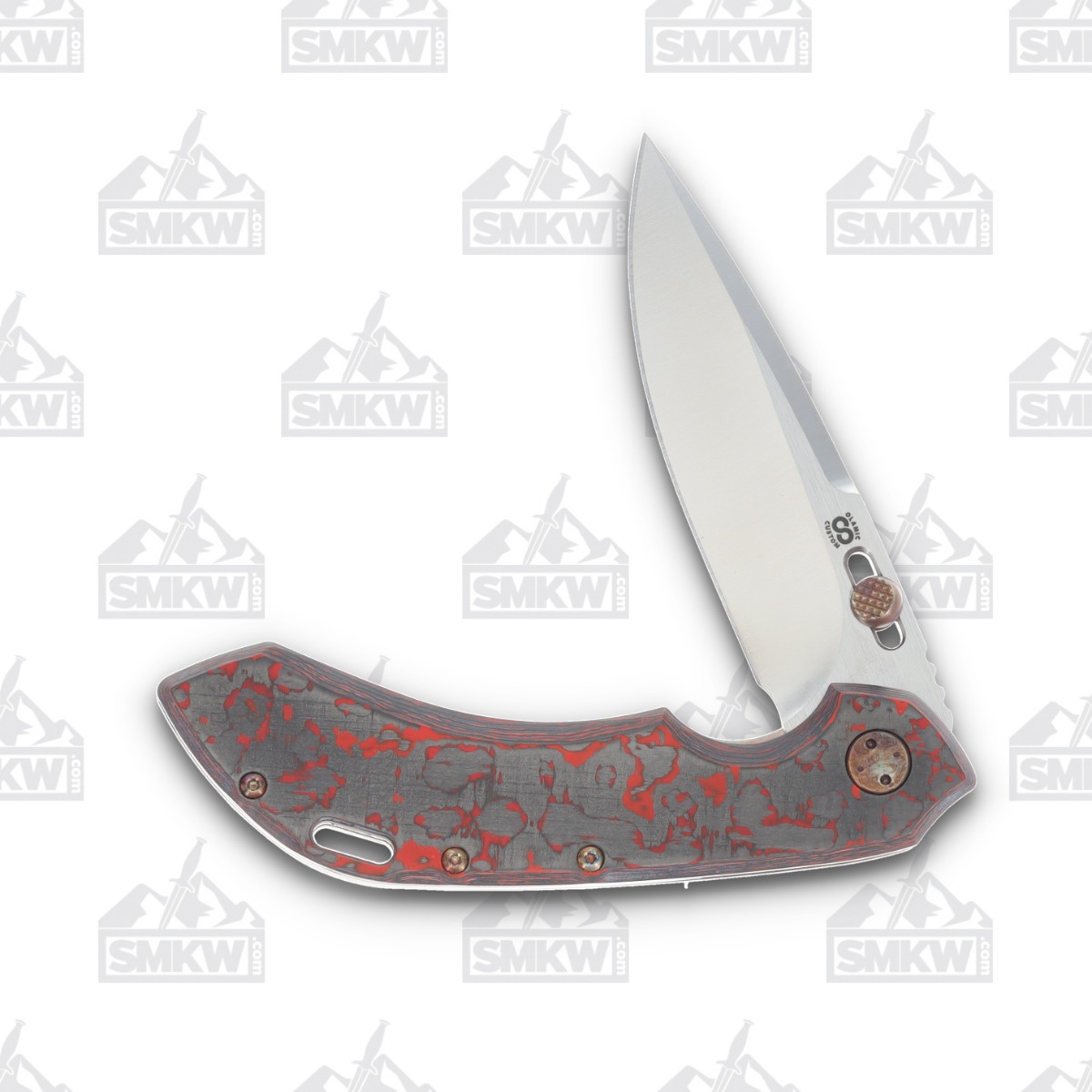 Olamic Wayfarer 247 Folding Knife T-075P Lava Flow FatCarbon/Neontropic T075P View 3