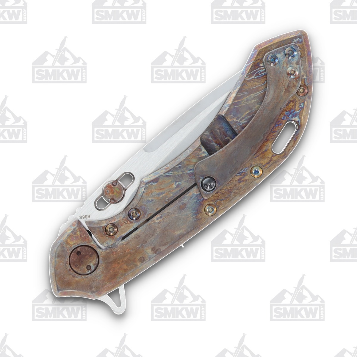 Olamic Wayfarer 247 Folding Knife T-075P Lava Flow FatCarbon/Neontropic T075P View 5