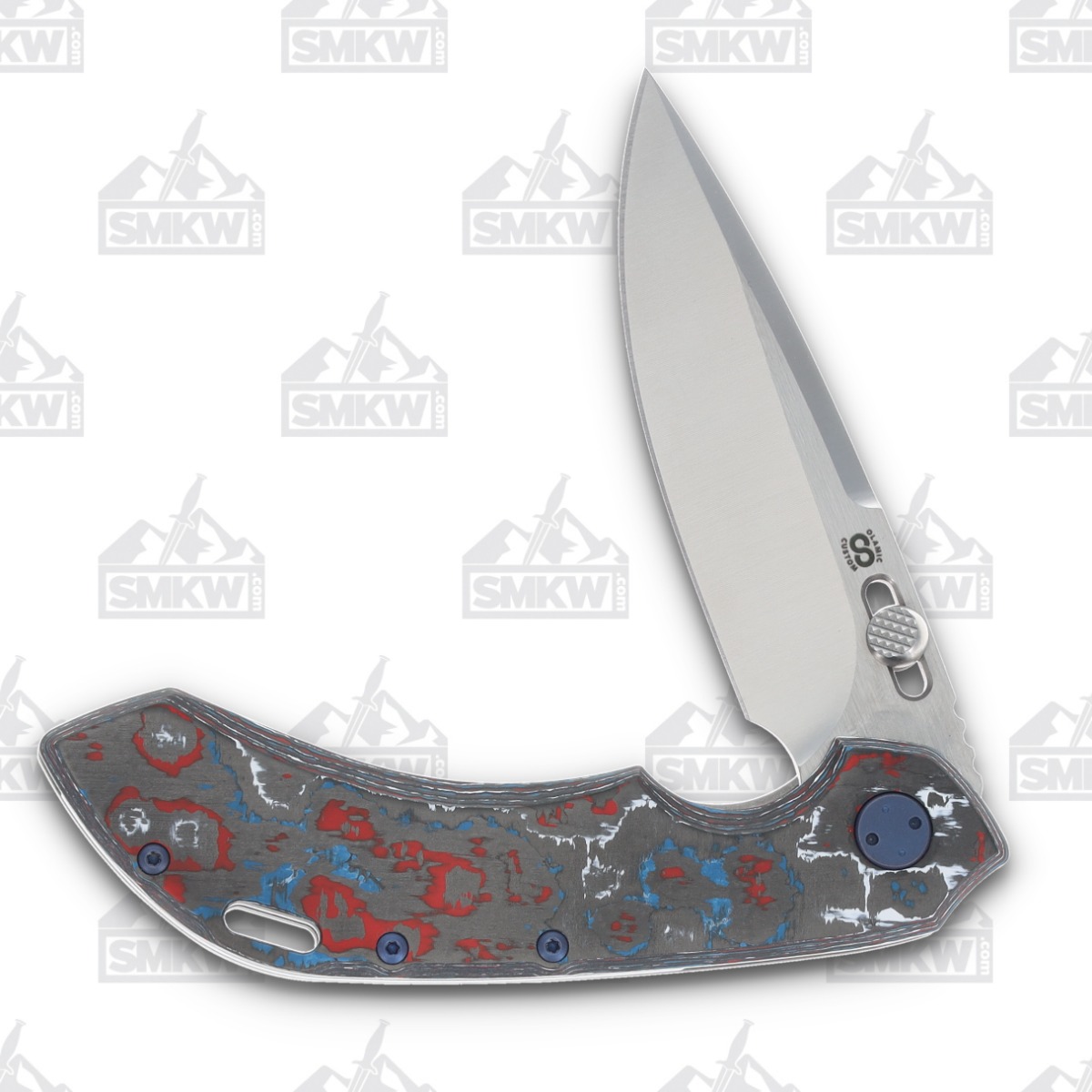Olamic Wayfarer 247 Folding Knife T-083P Purist Nebula Fat Carbon (Stonewash) T083P View 3