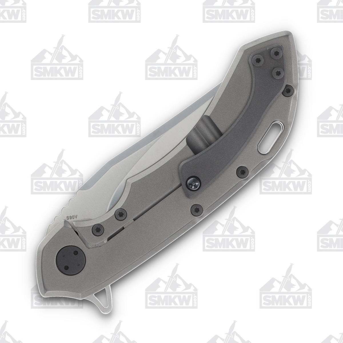 Olamic Wayfarer 247 Folding Knife T-070B Bowie Lava Flow Fat Carbon (Light Blast) T070B View 6