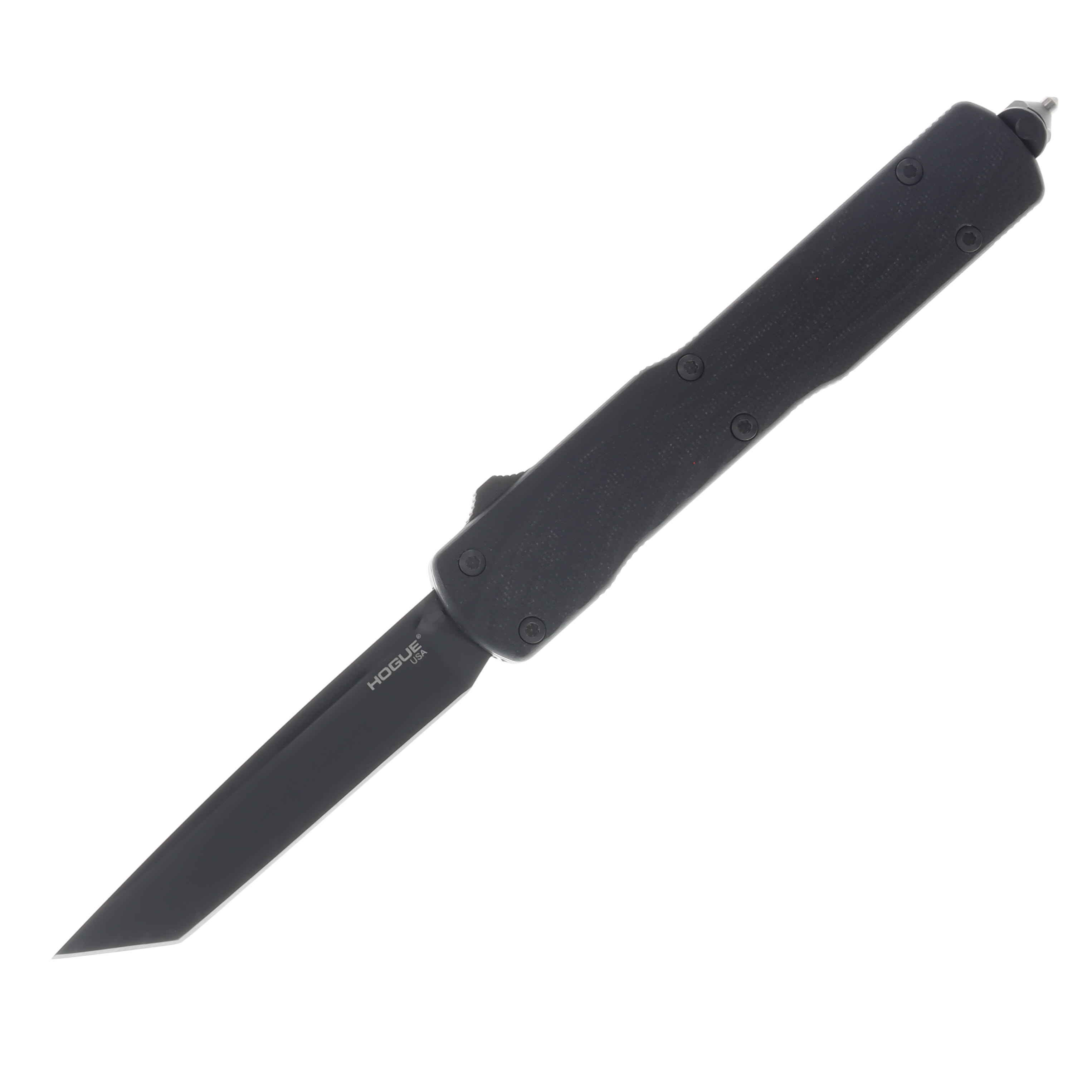 Hogue Counterstrike Out-the-Front Automatic Knife (Black Tanto, Solid Black G-10) AUHG34860 View 1