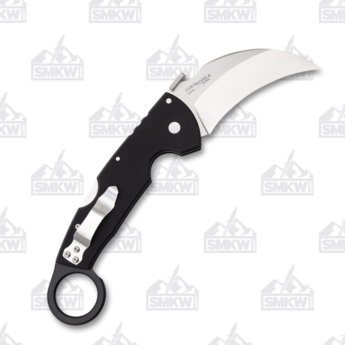 Cold Steel Tiger Claw Karambit 3.25in Hawkbill Blade Folding Knife CS22C View 3