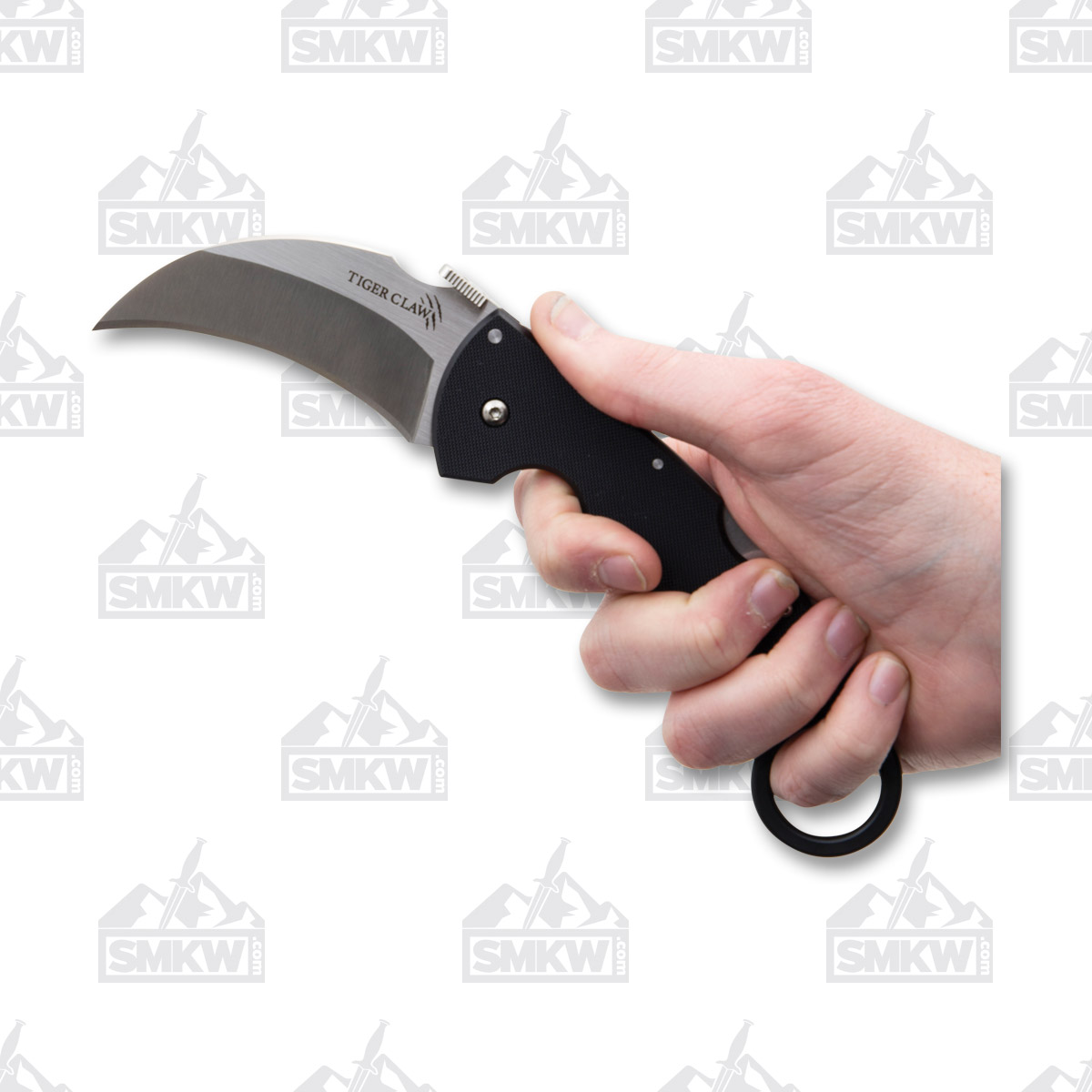Cold Steel Tiger Claw Karambit 3.25in Hawkbill Blade Folding Knife CS22C View 7