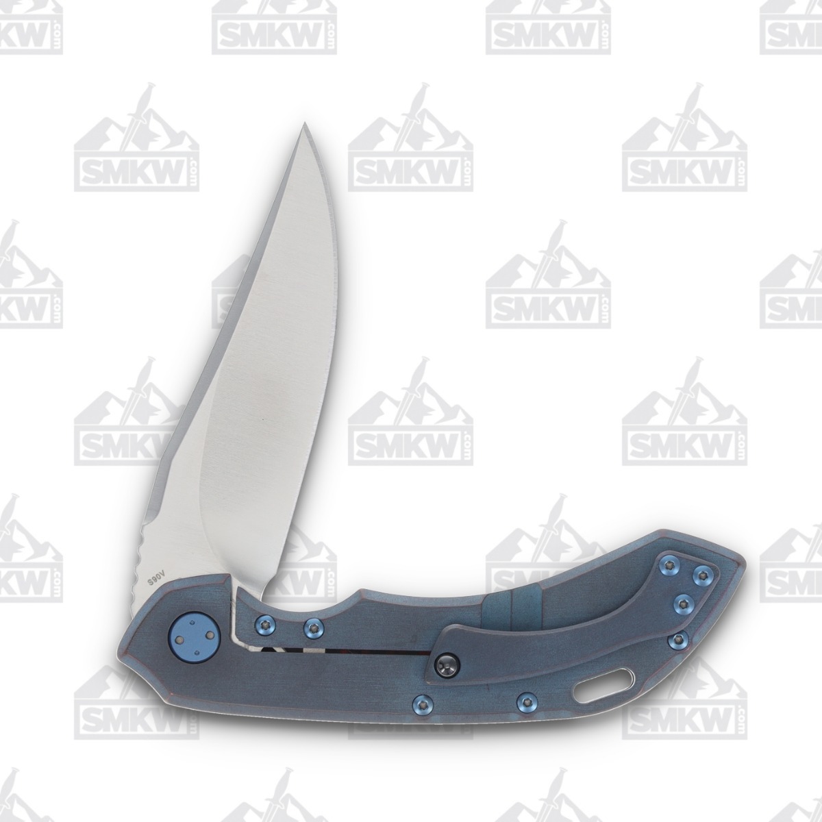 Olamic Wayfarer 247 Folding Knife T-089B Lava Flow FatCarbon/Kinetic Ocean T089B View 4