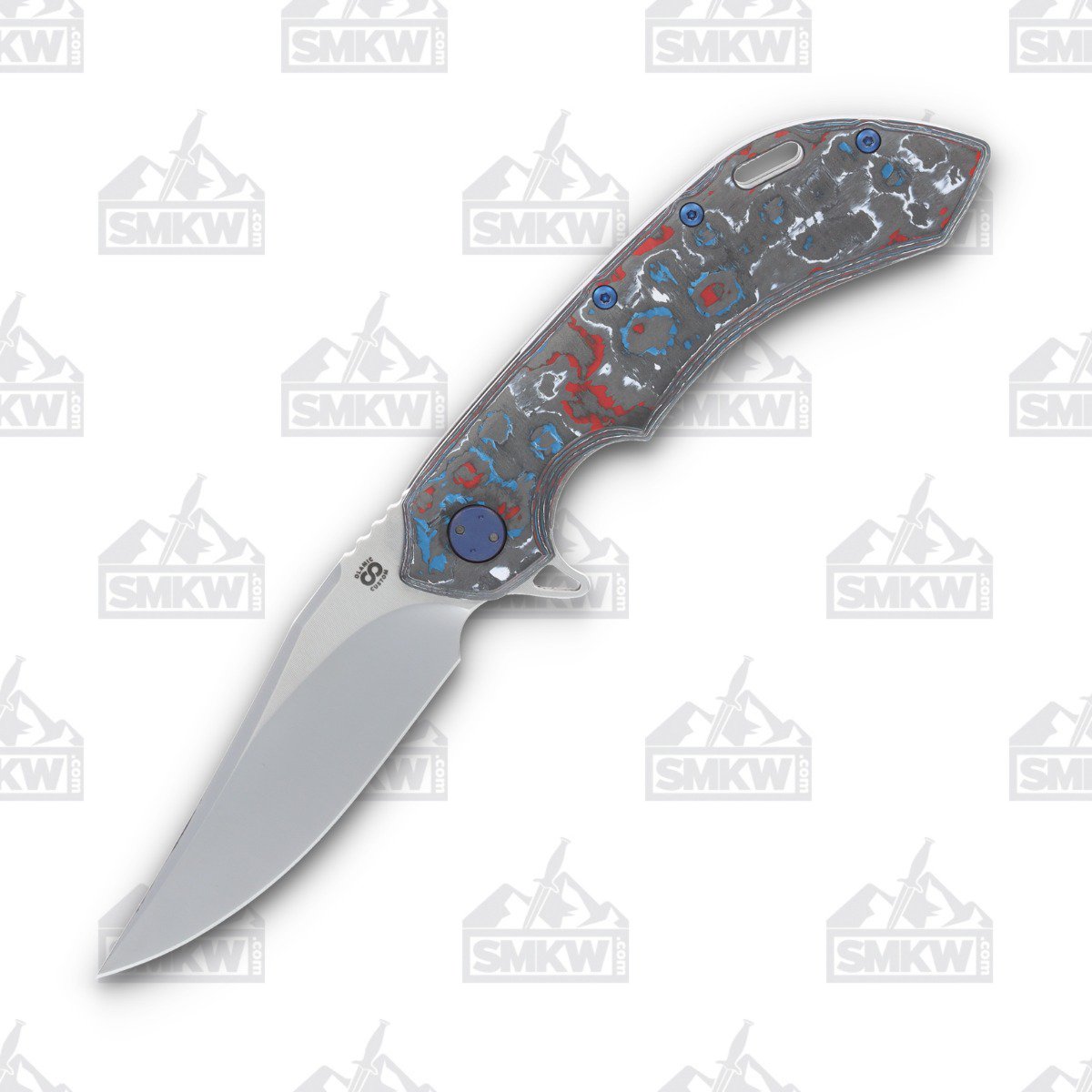 Olamic Wayfarer 247 Folding Knife T-074B Nebula FatCarbon/Kinetic Mist T074B View 1
