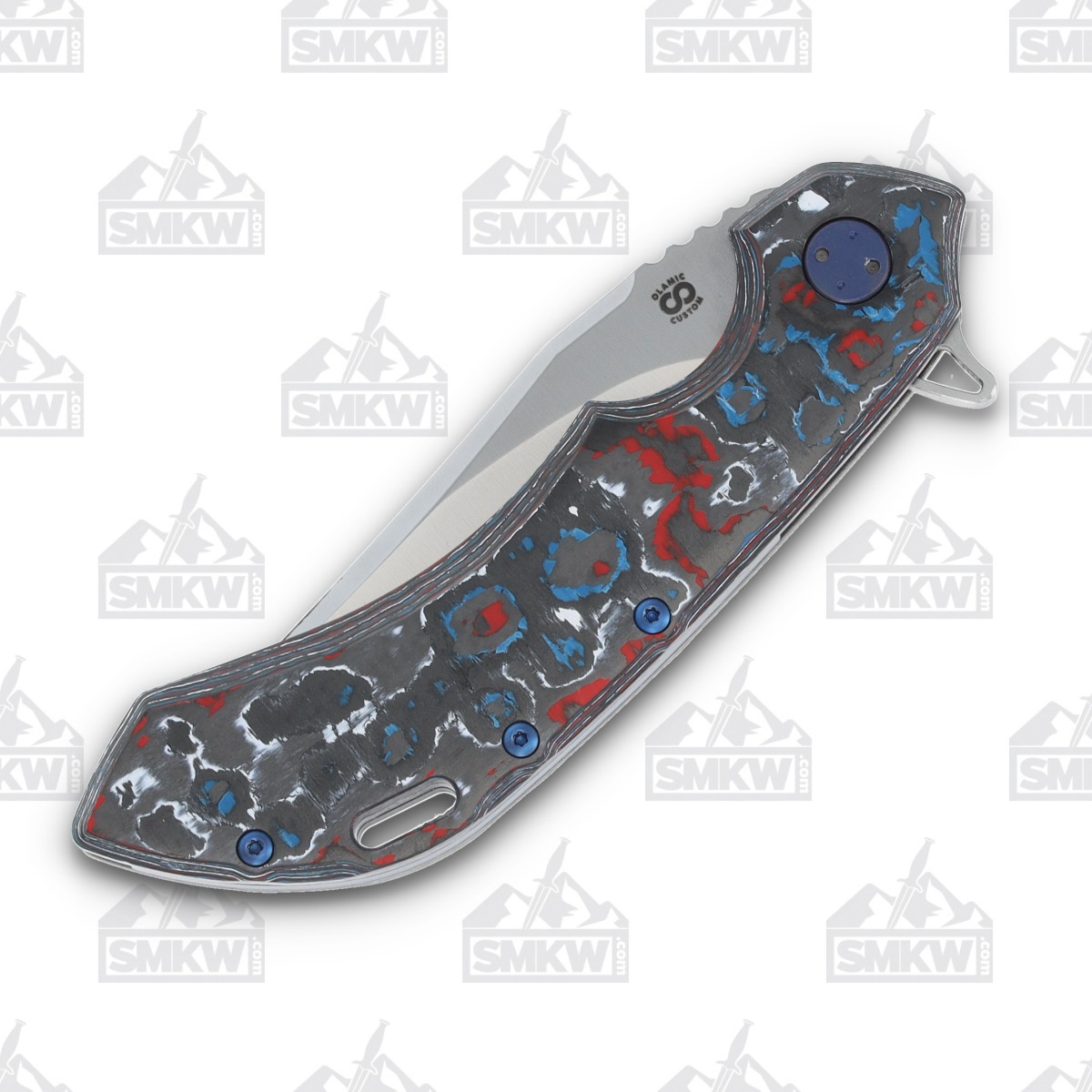Olamic Wayfarer 247 Folding Knife T-074B Nebula FatCarbon/Kinetic Mist T074B View 5