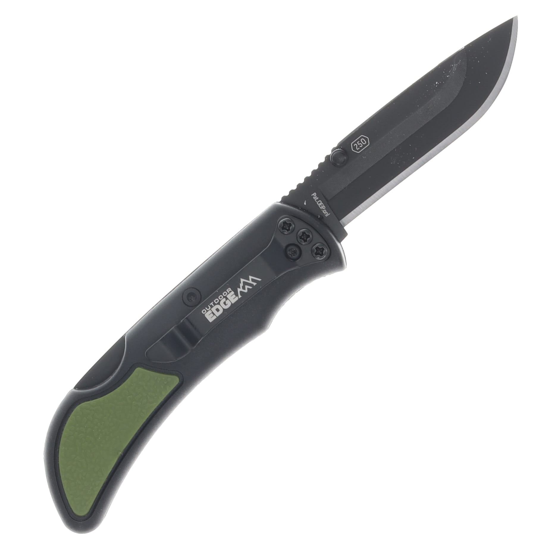 Outdoor Edge Razor EDC Lite Folding Knife 2.5in Drop Point OD Green OERCG25-2C View 2