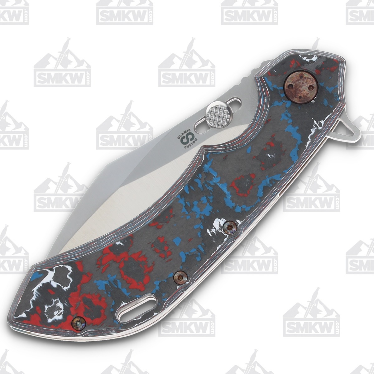 Olamic Wayfarer 247 Folding Knife T-083C Cutlass Nebula Fat Carbon (Antique) T083C View 5