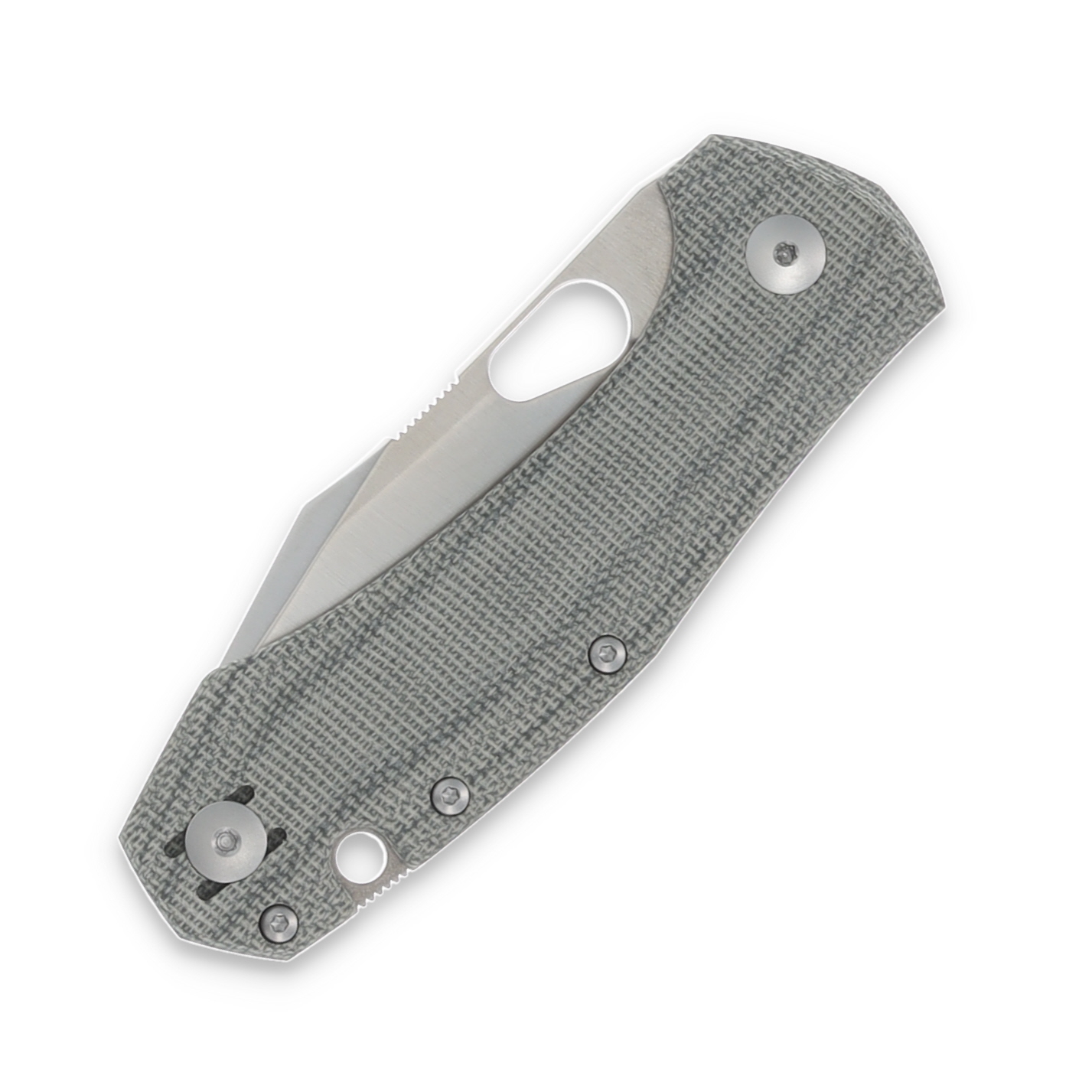 GiantMouse ACE Atelier Folding Knife (Green Canvas Micarta) GMACEATELIERGRNCNV View 5