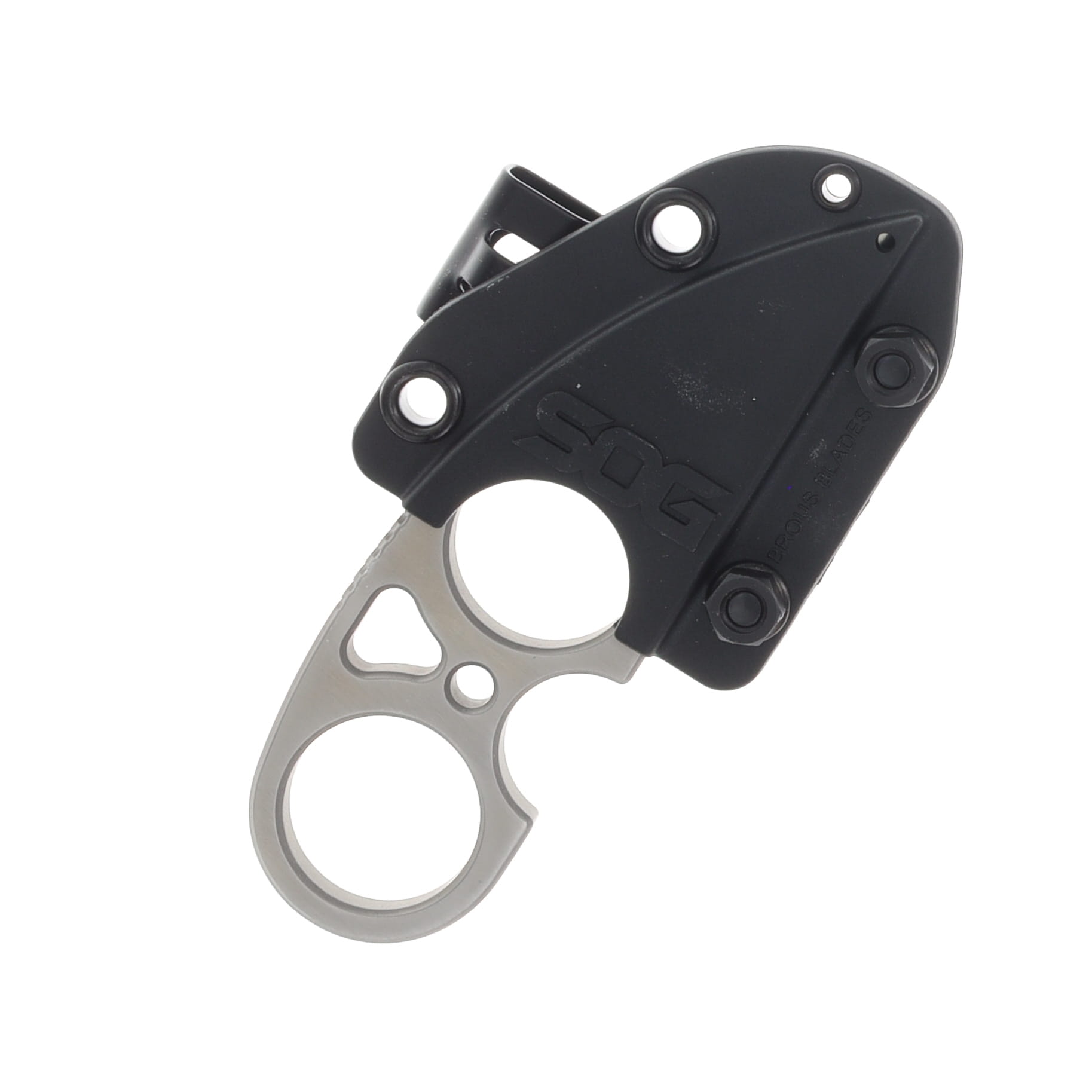 SOG Knives Snarl Fixed Blade Knife 2.3in Plain Satin Sheepsfoot Blade SOGJB01KCP View 6