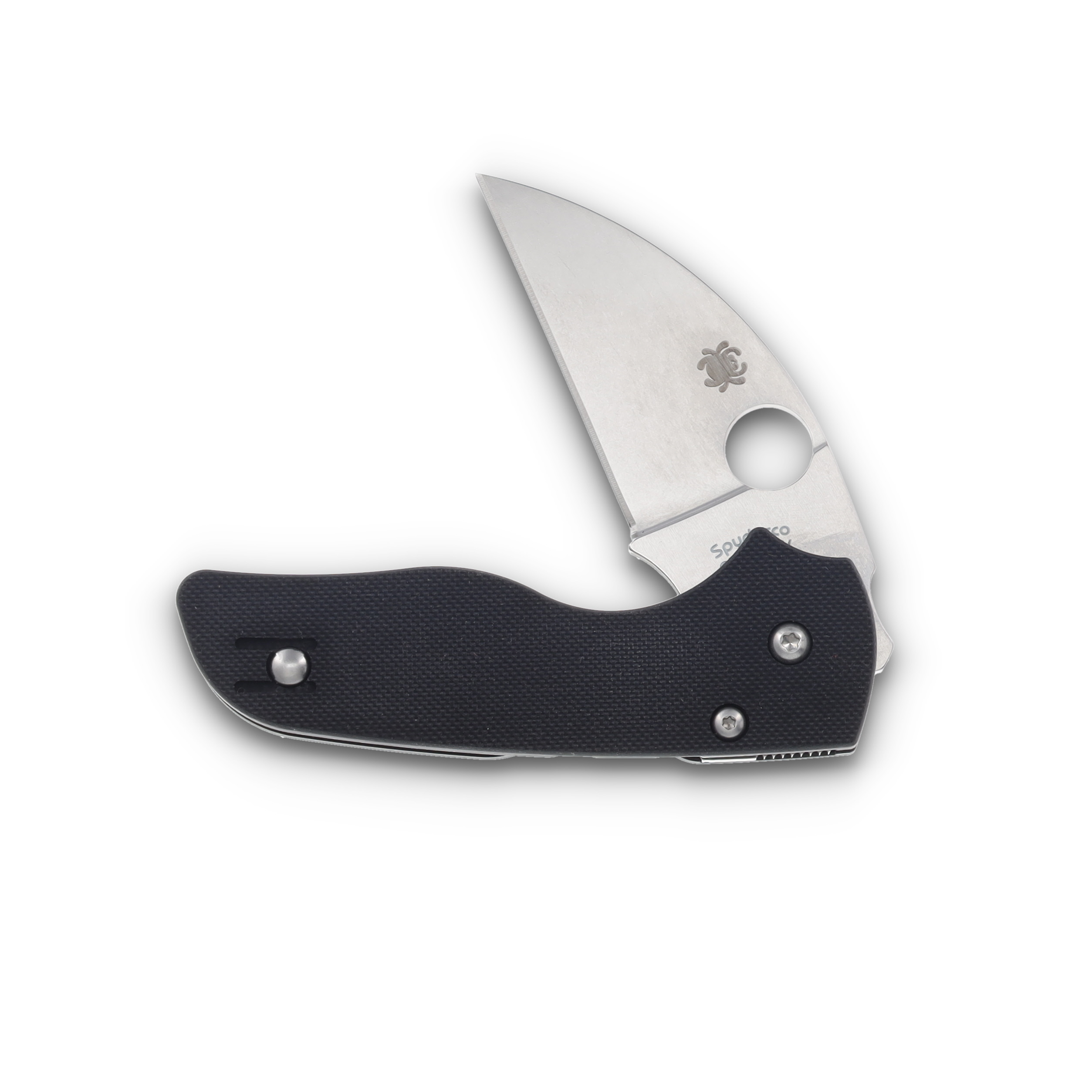 Spyderco Lil' Native Folding Knife 2.47 Inch Plain Satin Wharncliffe SPC230GPWC View 3