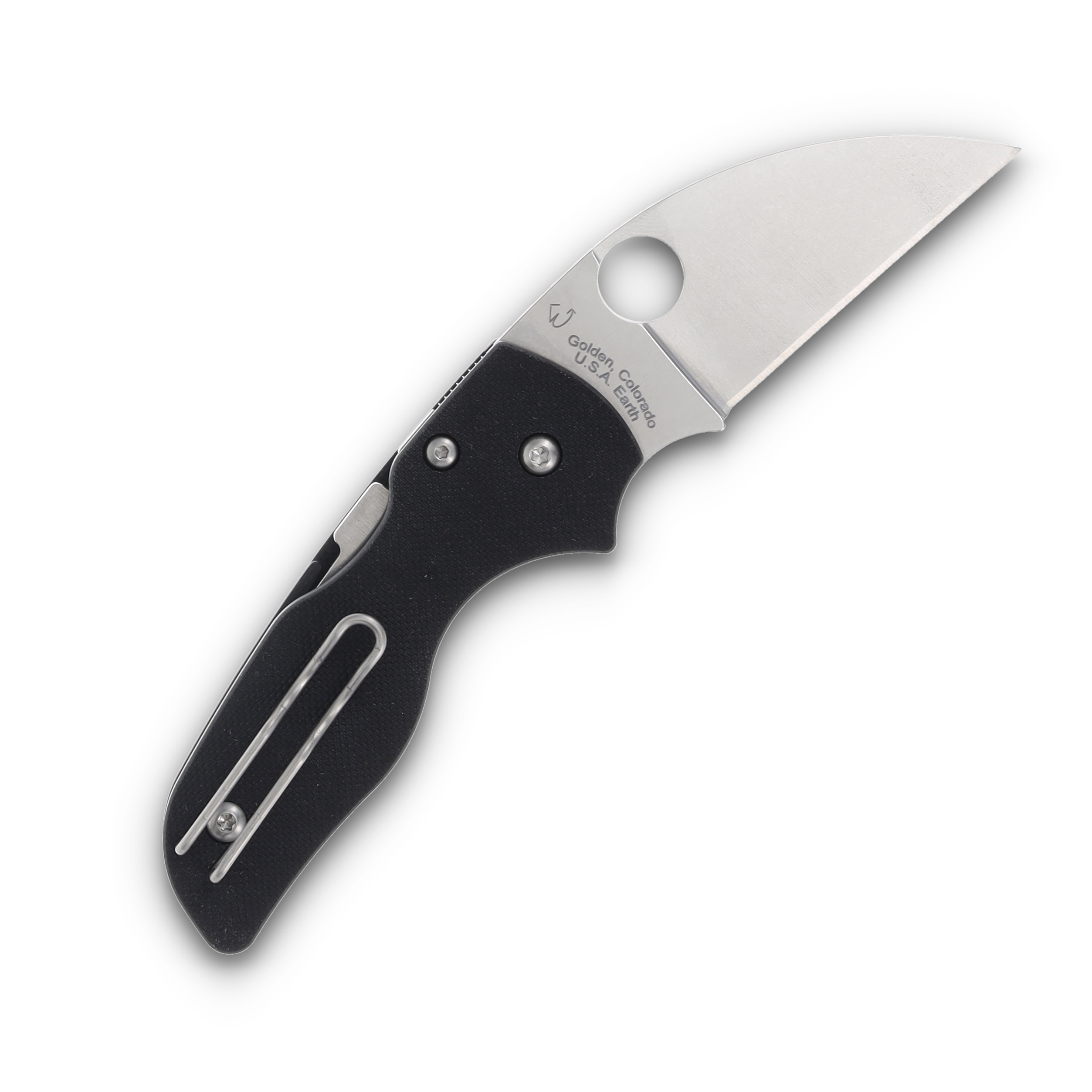 Spyderco Lil' Native Folding Knife 2.47 Inch Plain Satin Wharncliffe SPC230GPWC View 2