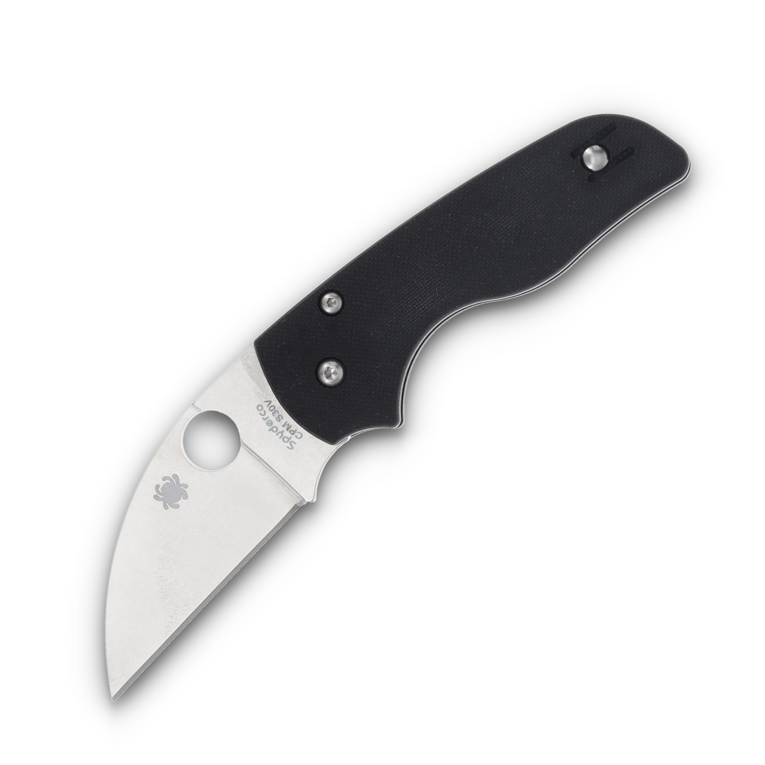 Spyderco Lil' Native Folding Knife 2.47 Inch Plain Satin Wharncliffe SPC230GPWC View 1