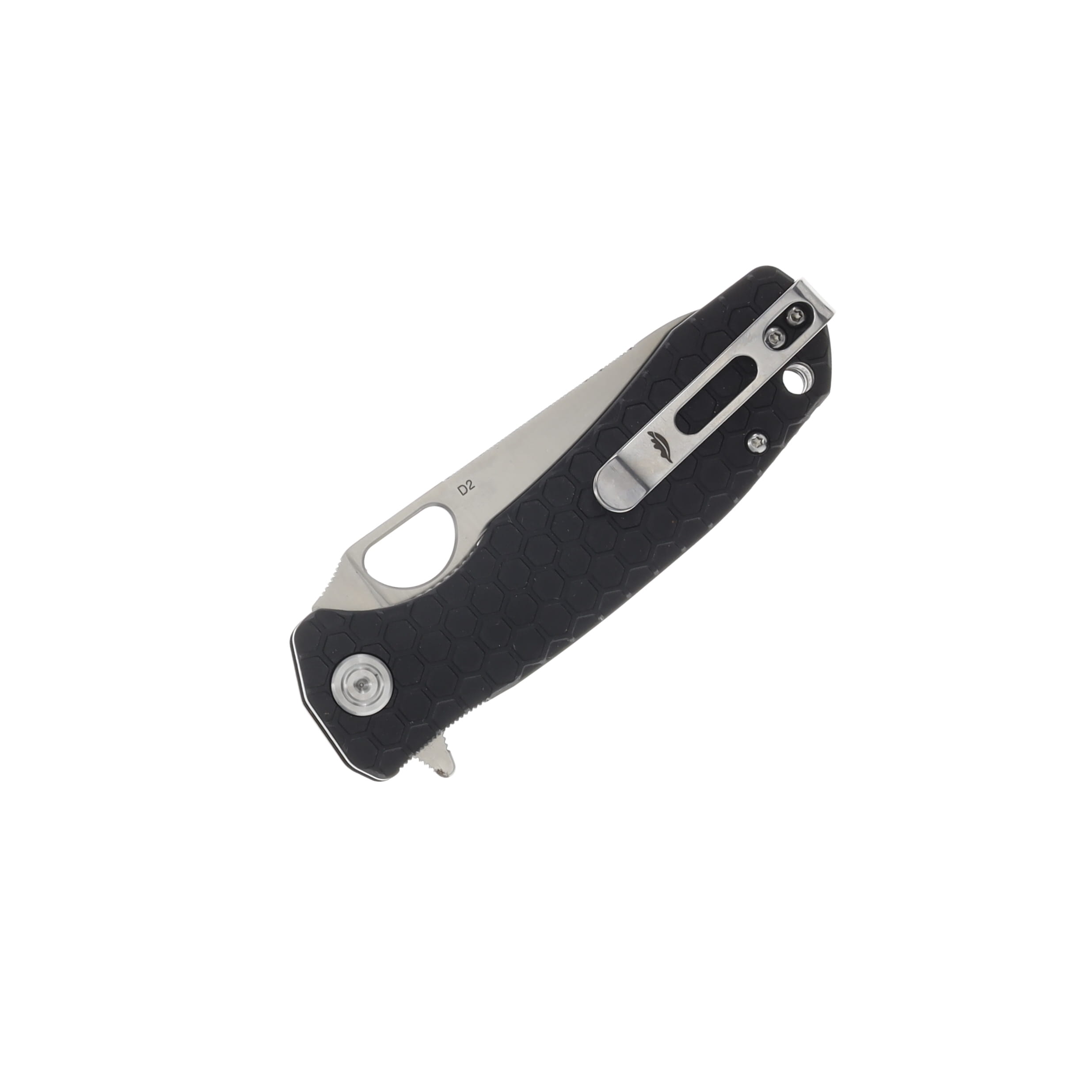 Honey Badger Medium Leaf Folding Knife Black FRN 3.19in Satin Blade HB1386 View 2