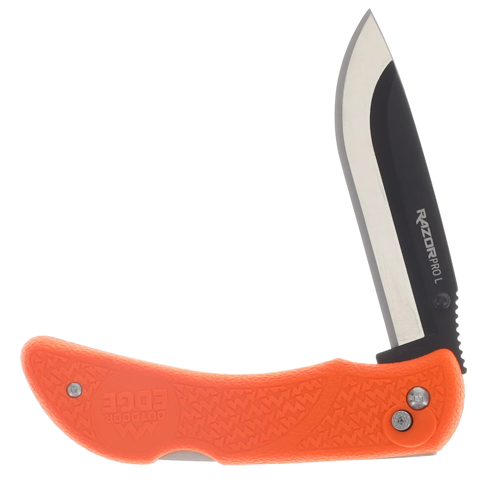 Outdoor Edge Razor Pro Lite Folding Knife 3.5in Drop Point- Orange Handle OERB-20C View 6