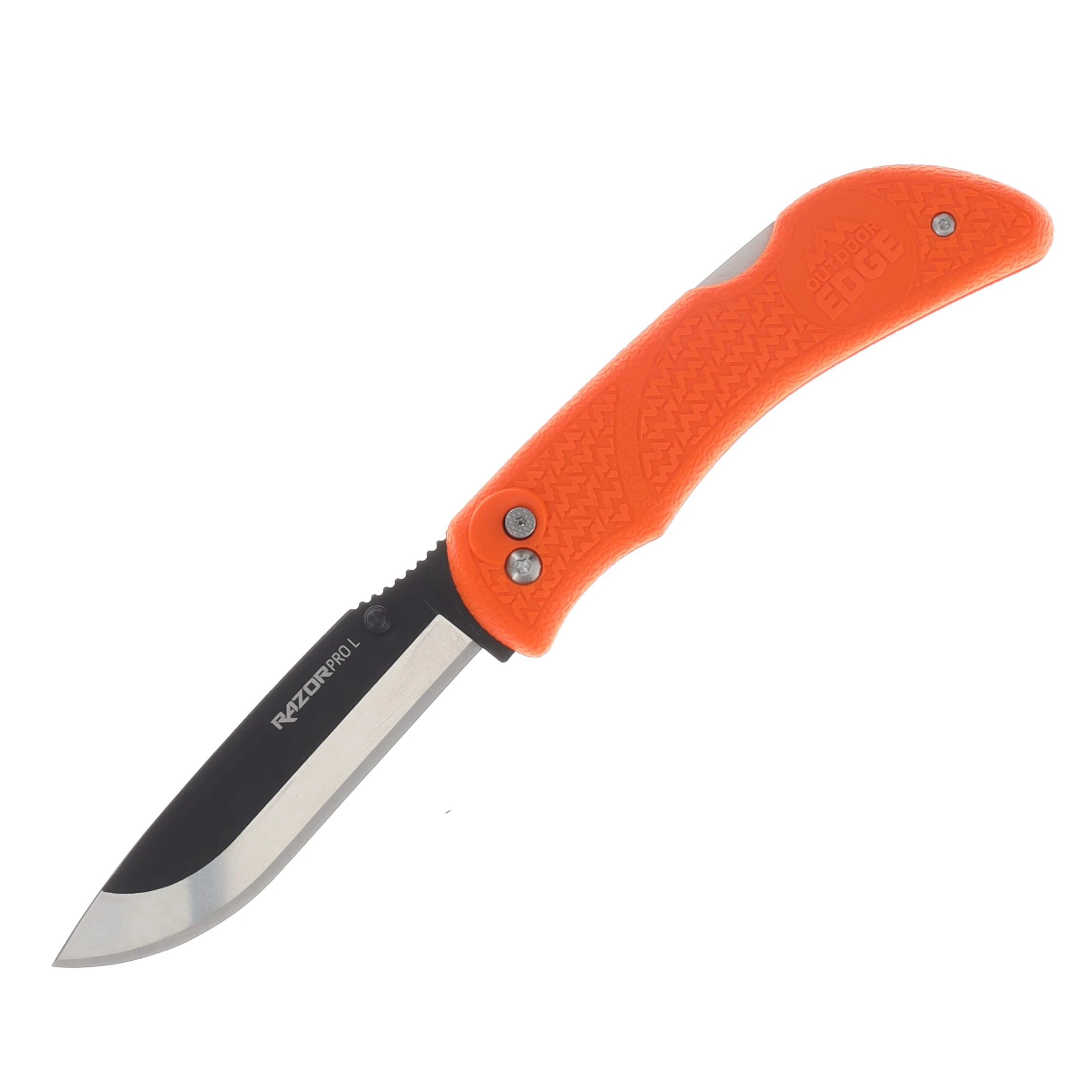Outdoor Edge Razor Pro Lite Folding Knife 3.5in Drop Point- Orange Handle OERB-20C View 5