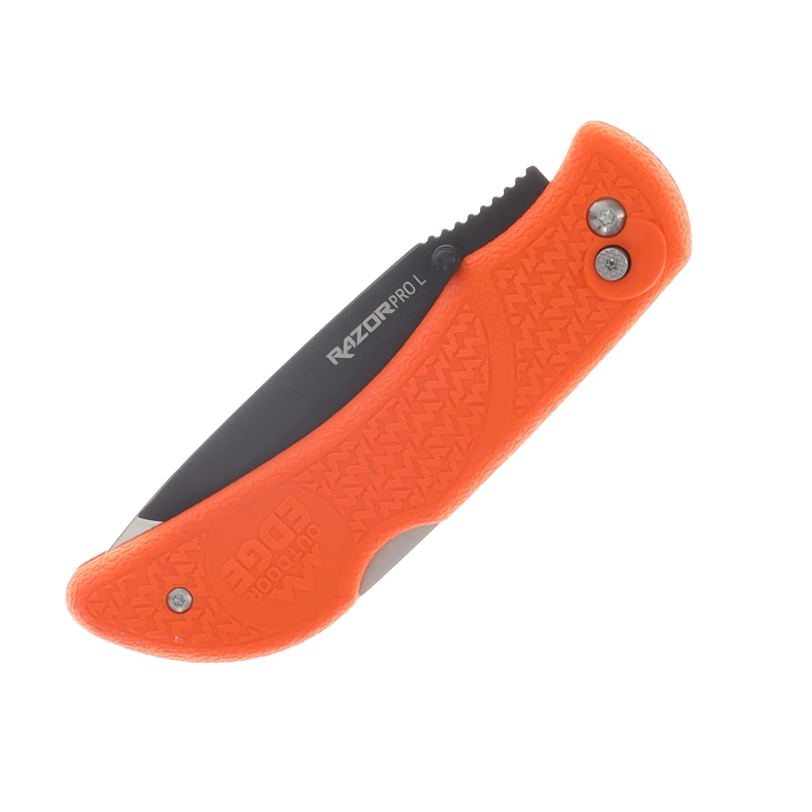 Outdoor Edge Razor Pro Lite Folding Knife 3.5in Drop Point- Orange Handle OERB-20C View 8
