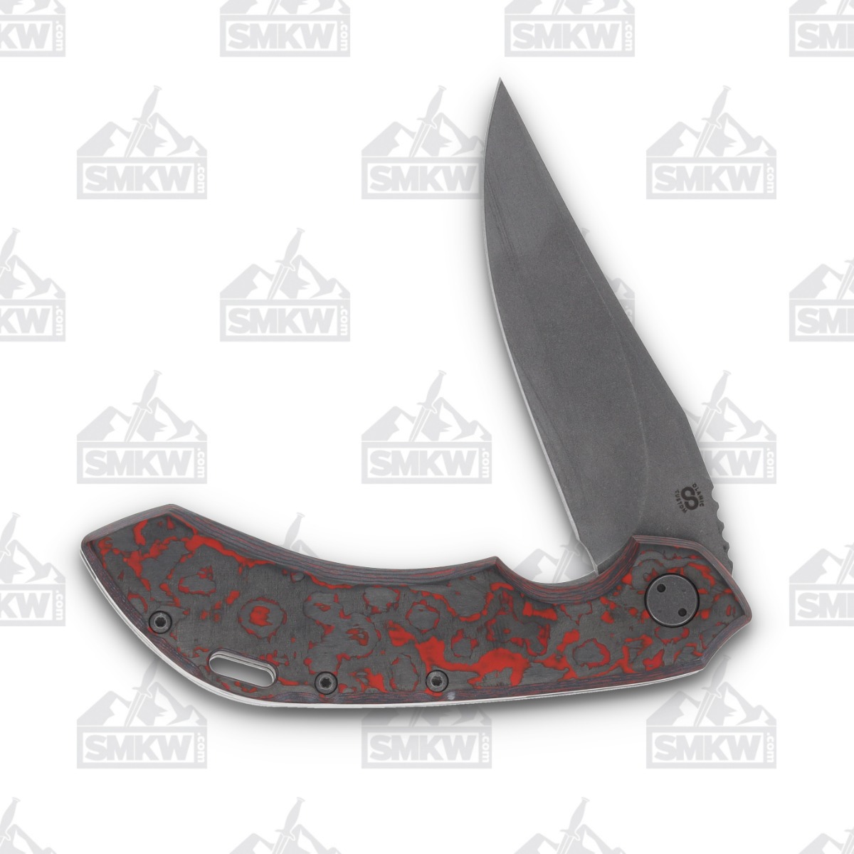 Olamic Wayfarer 247 Folding Knife T-072B Lava Flow FatCarbon/Kinetic Mist T072B View 3