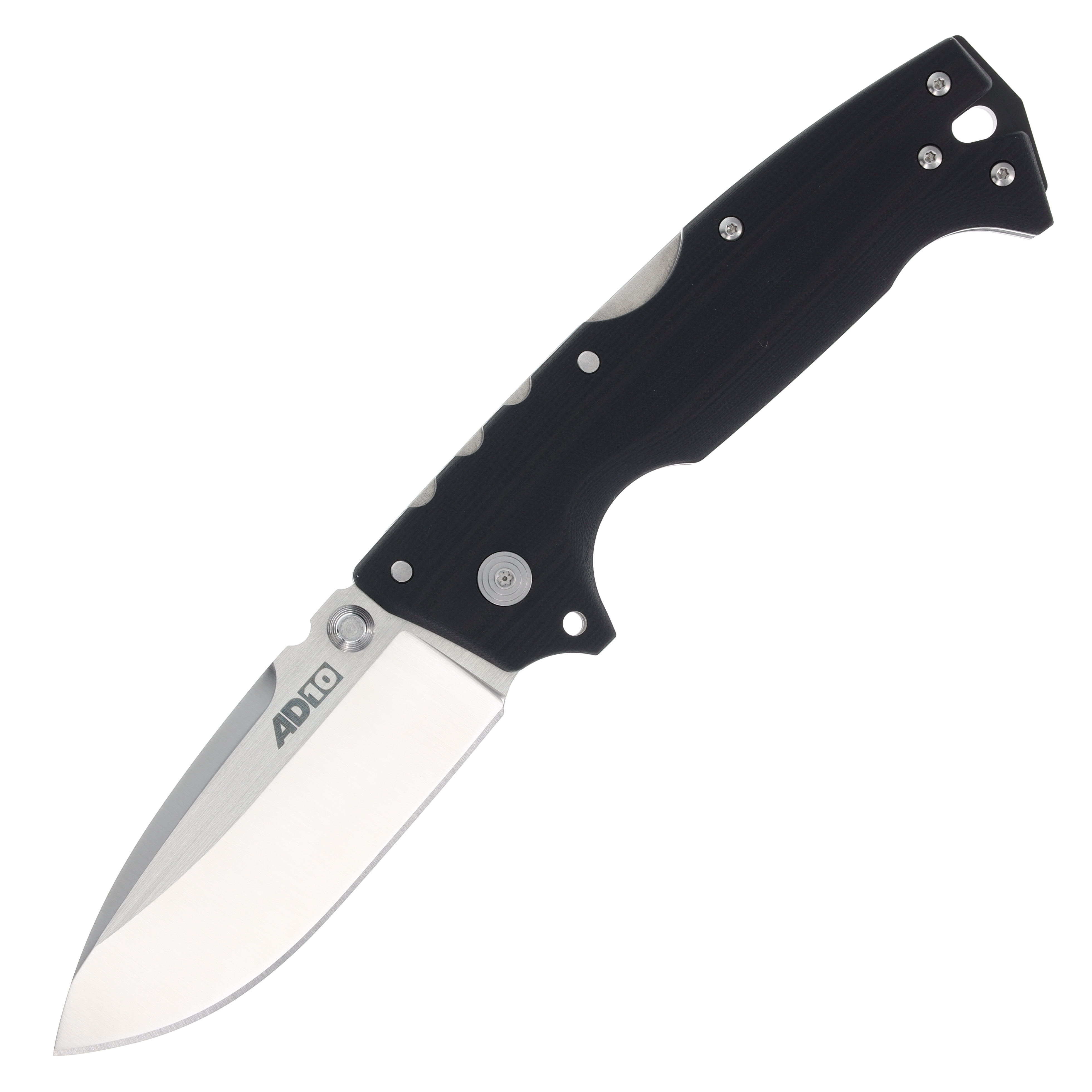 Cold Steel AD-10 Folding Knife Black 4in Satin Drop Point Blade CS28DD View 1