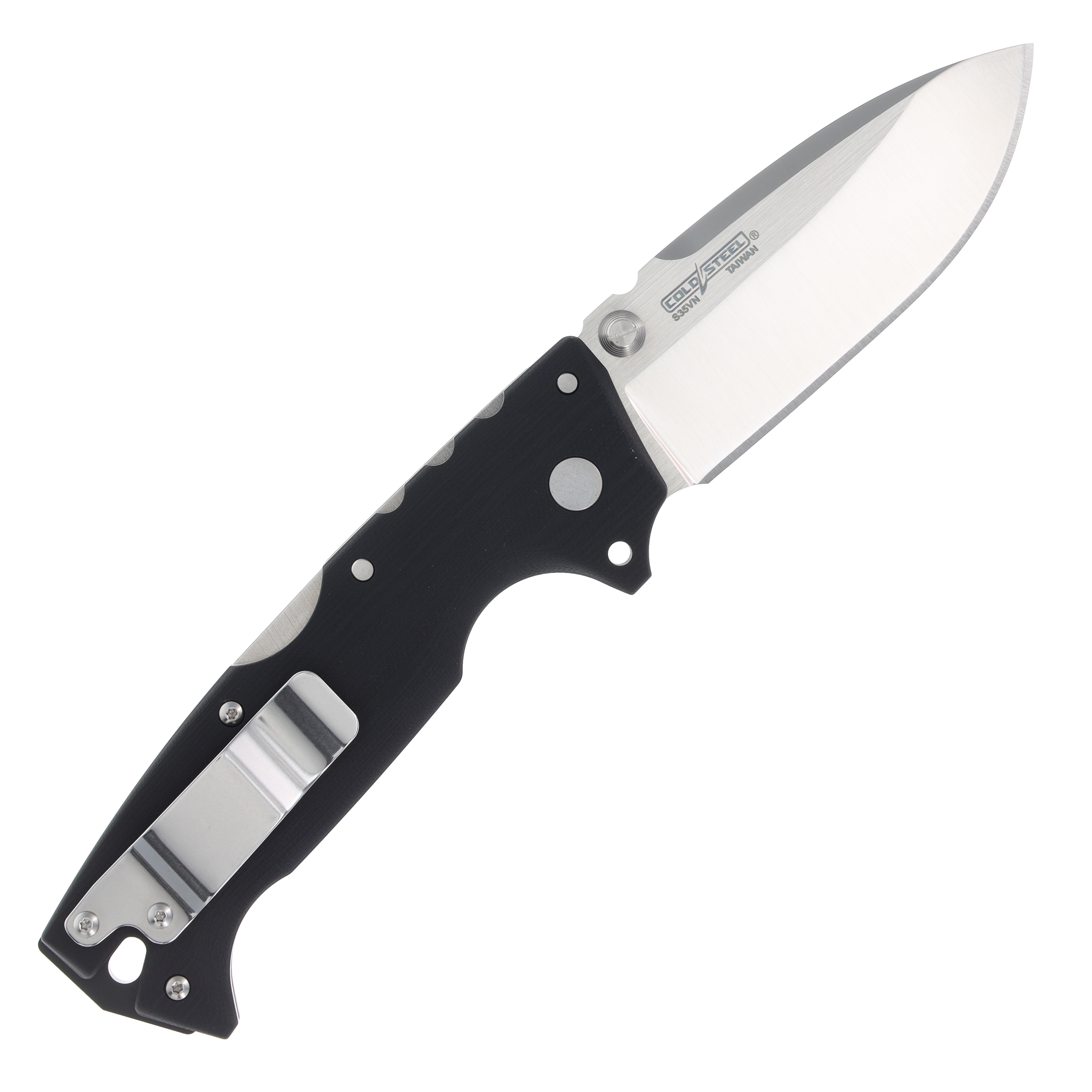 Cold Steel AD-10 Folding Knife Black 4in Satin Drop Point Blade CS28DD View 2