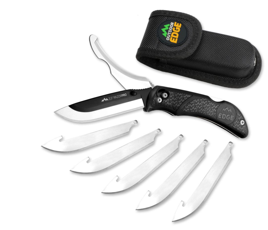 Outdoor Edge 3.5" Razor- Pro Double Blade Hunting Knife OERO-10C View 9
