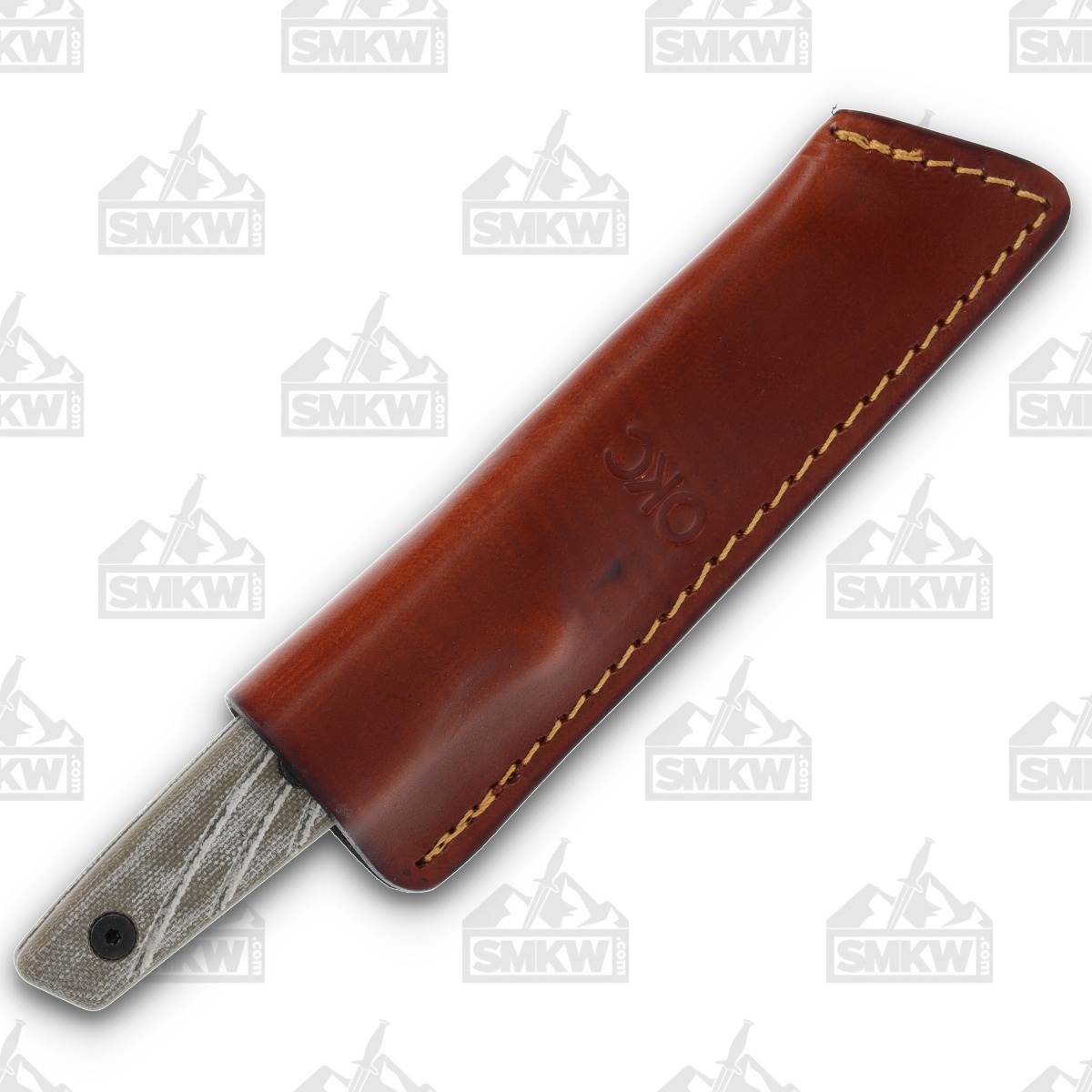 Ontario Small Besra 3.25in Plain Sheepsfoot Fixed Blade Tan OKC9002 View 5