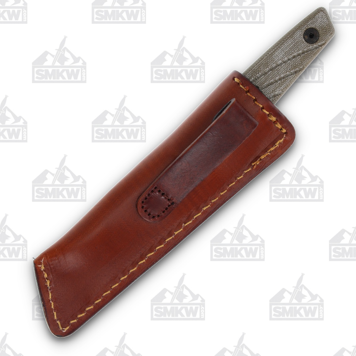 Ontario Small Besra 3.25in Plain Sheepsfoot Fixed Blade Tan OKC9002 View 6