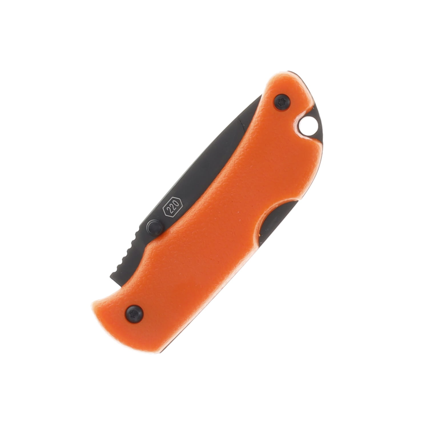 Outdoor Edge 2.2" Razor-Mini Folding Knife (Orange PMS, Black 2 Drop-Point Blades) OERMB22-2C View 2