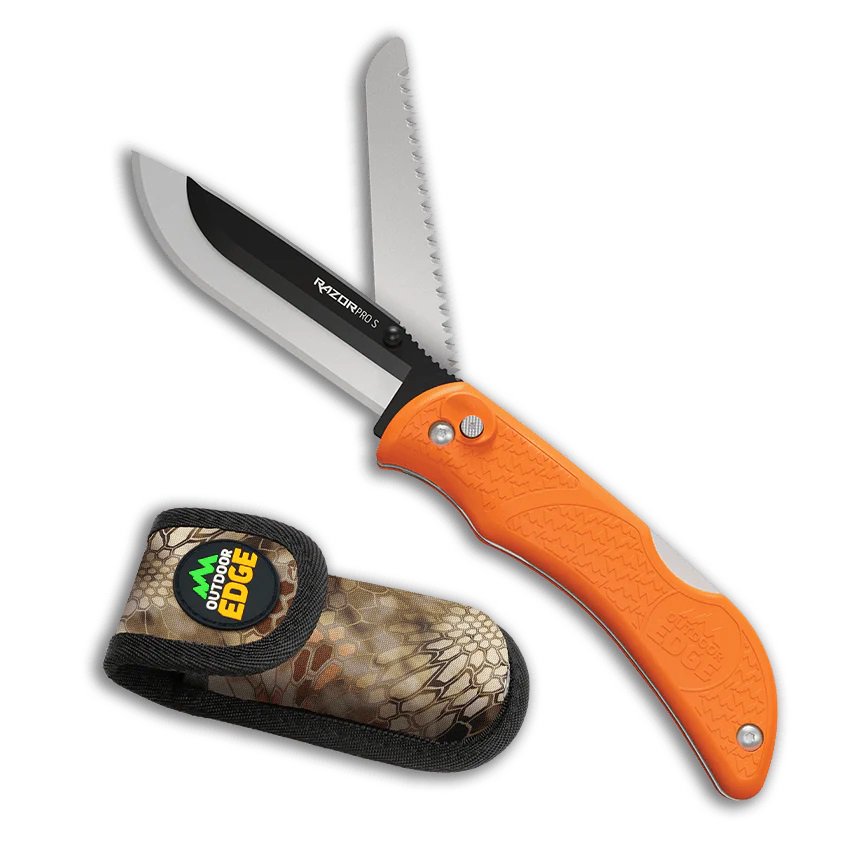 Outdoor Edge Razor-Pro S 3.5" Orange Folding Knife OERSB35-6C View 1