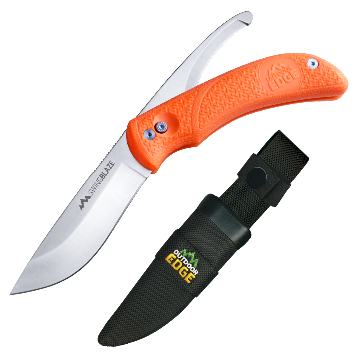 Outdoor Edge SwingBlade Rotating Fixed Blade Knife Orange OESZ-20NC View 5
