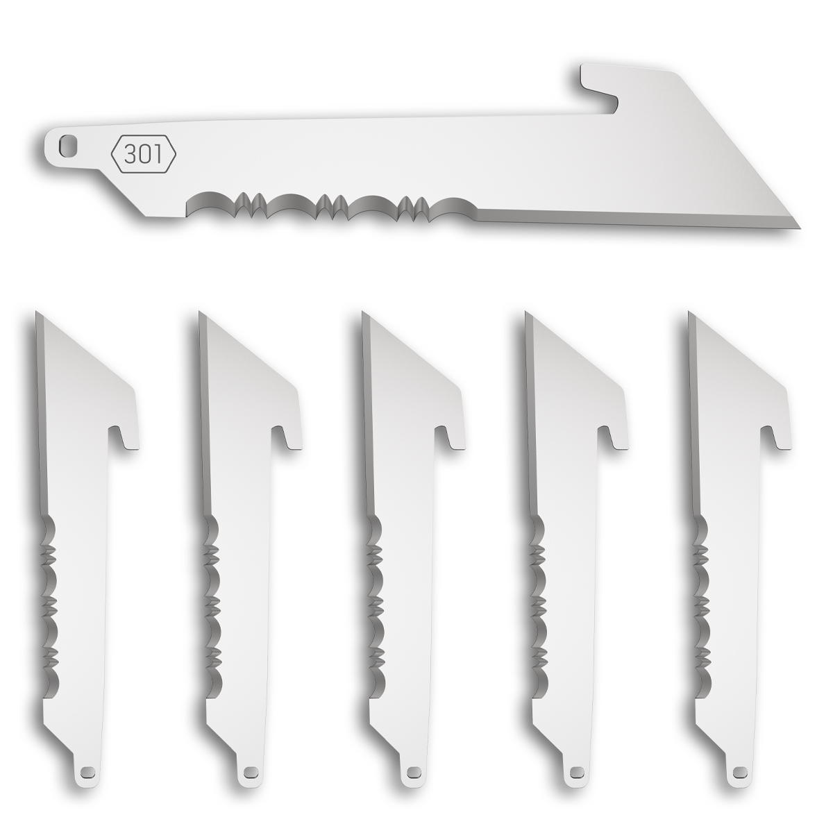 Outdoor Edge 3" Serrated Utility Blade 6 Pack OERRUS30-6C View 1
