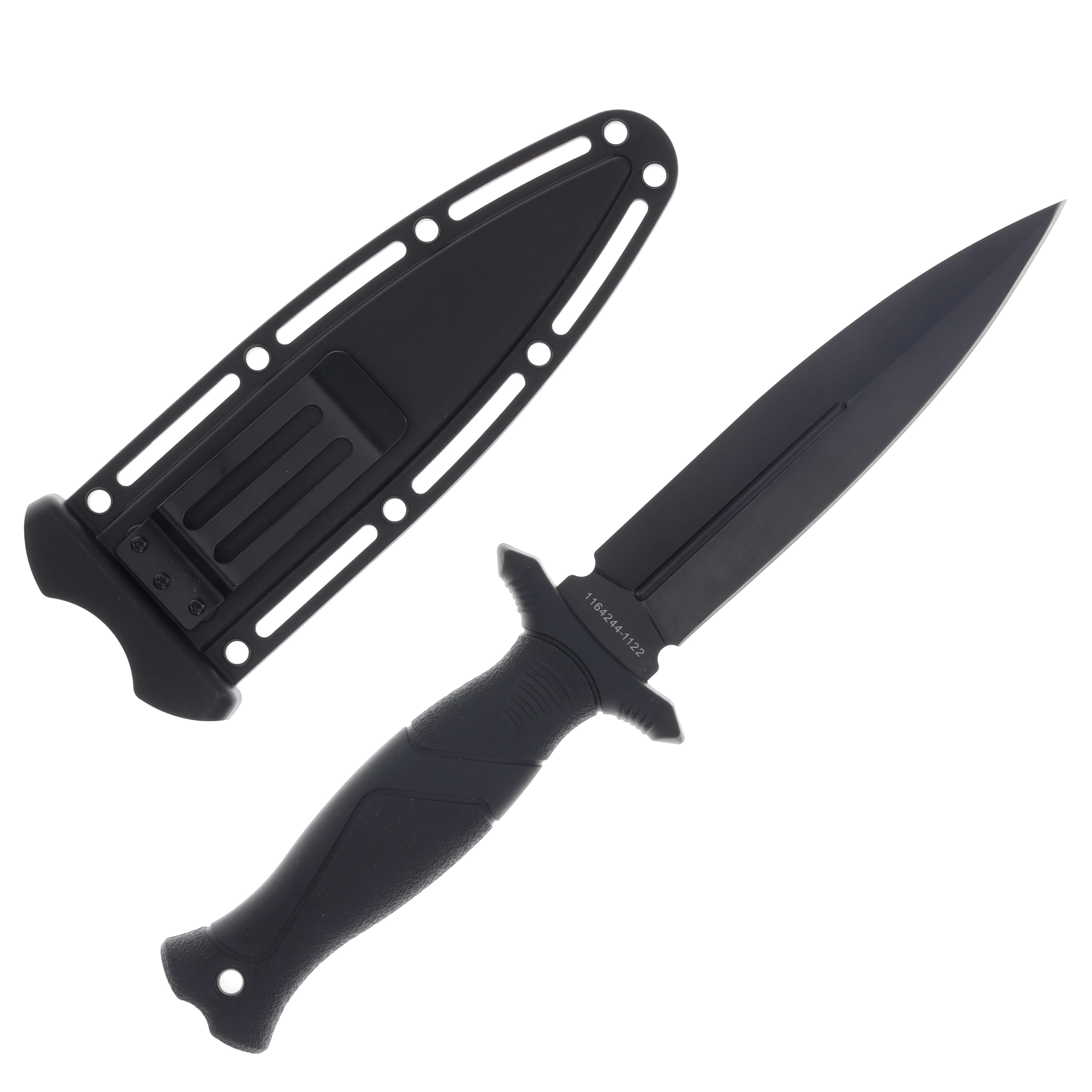 Smith and Wesson HRT Boot Knife Fixed Blade Black 5.5in Spear Point 1182573 View 2