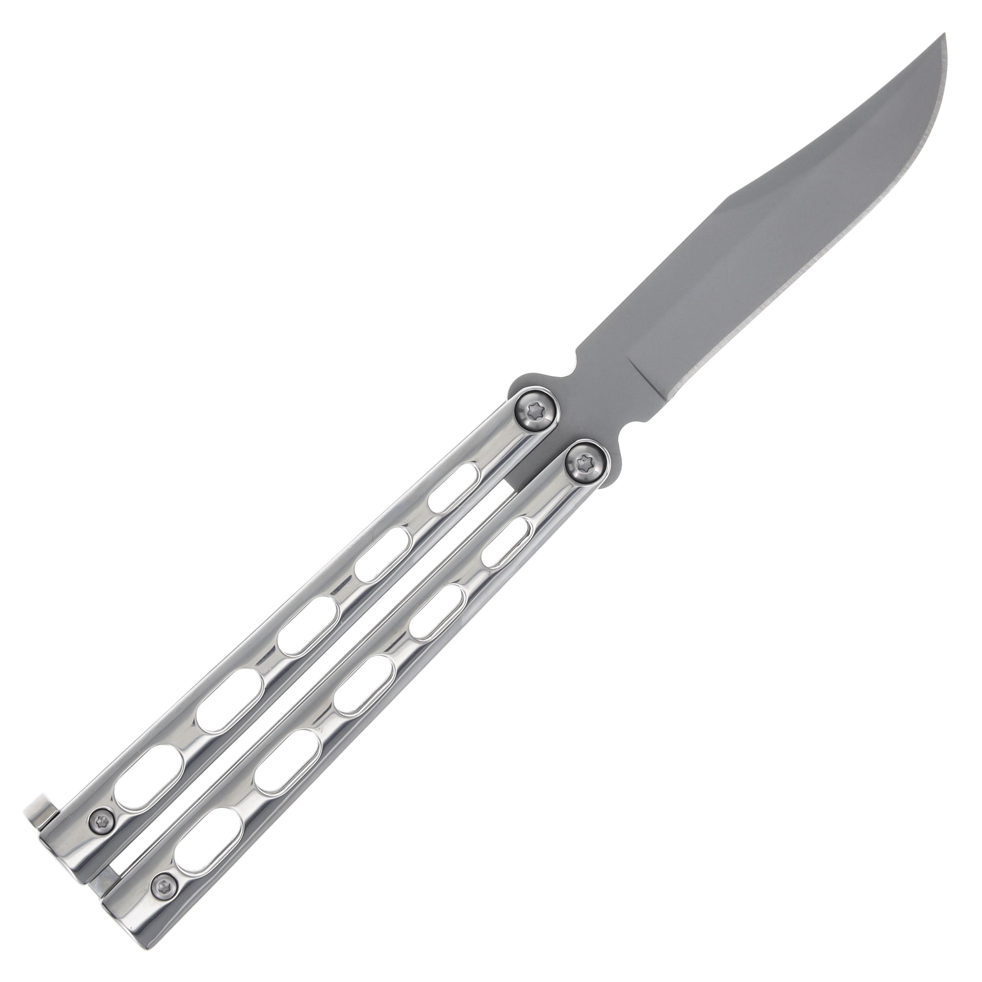 Bear & Son 4" All Stainless Butterfly Knife BRSS13 View 2
