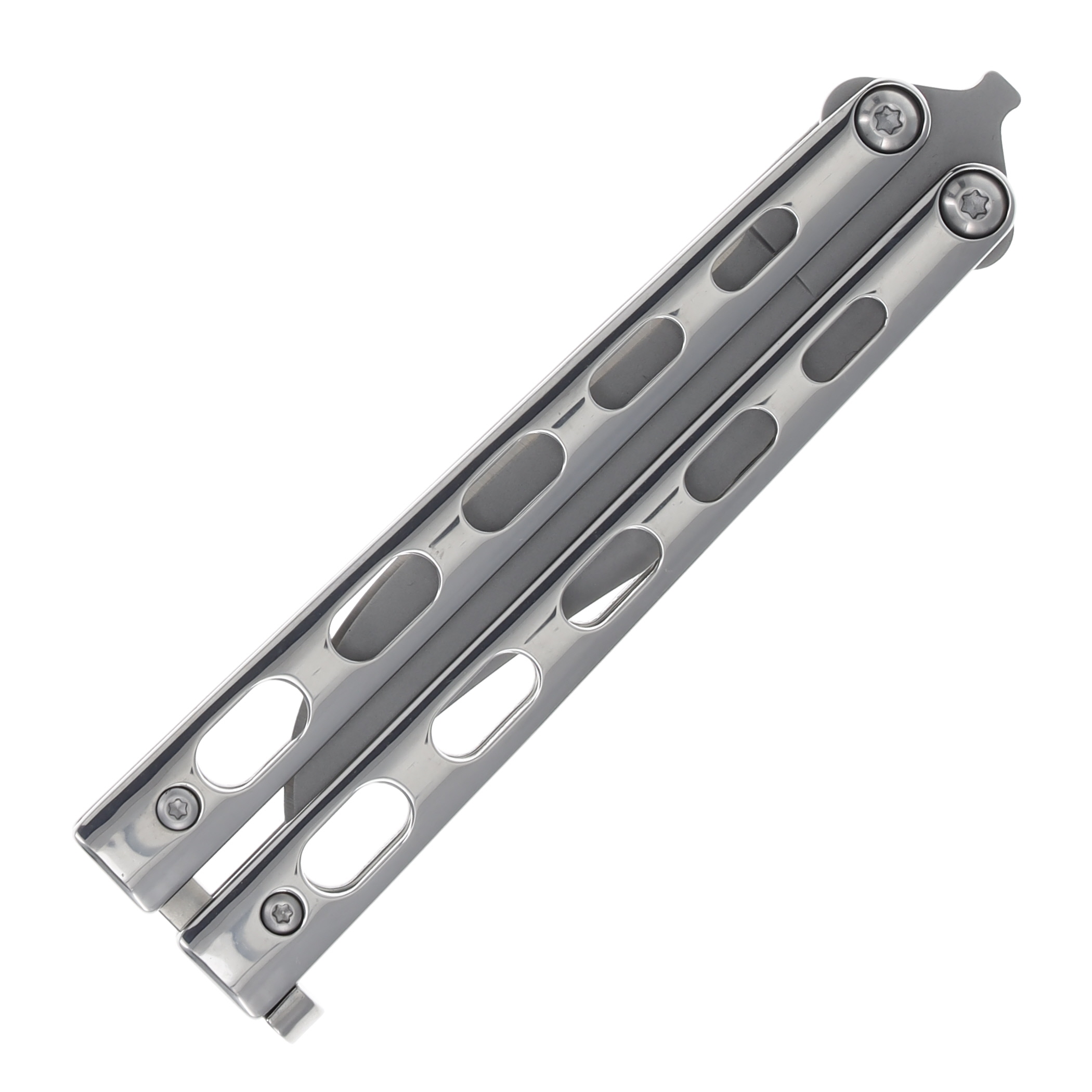 Bear & Son 4" All Stainless Butterfly Knife BRSS13 View 6