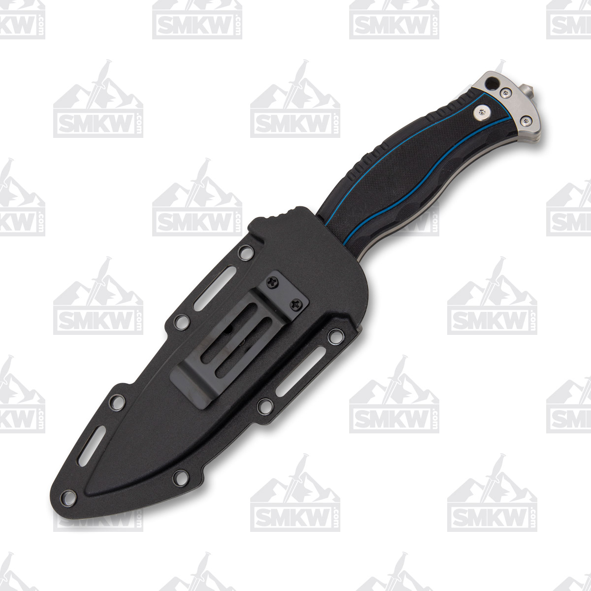 Smith & Wesson Officer 4.25in Bead Blasted Spear Point Fixed Blade 1122582 View 3
